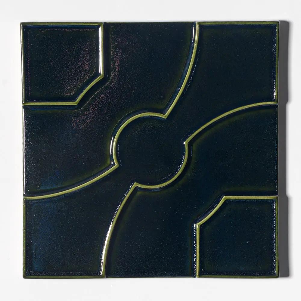 Yellow Glossy Ceramic Accent Tiles 8x8
