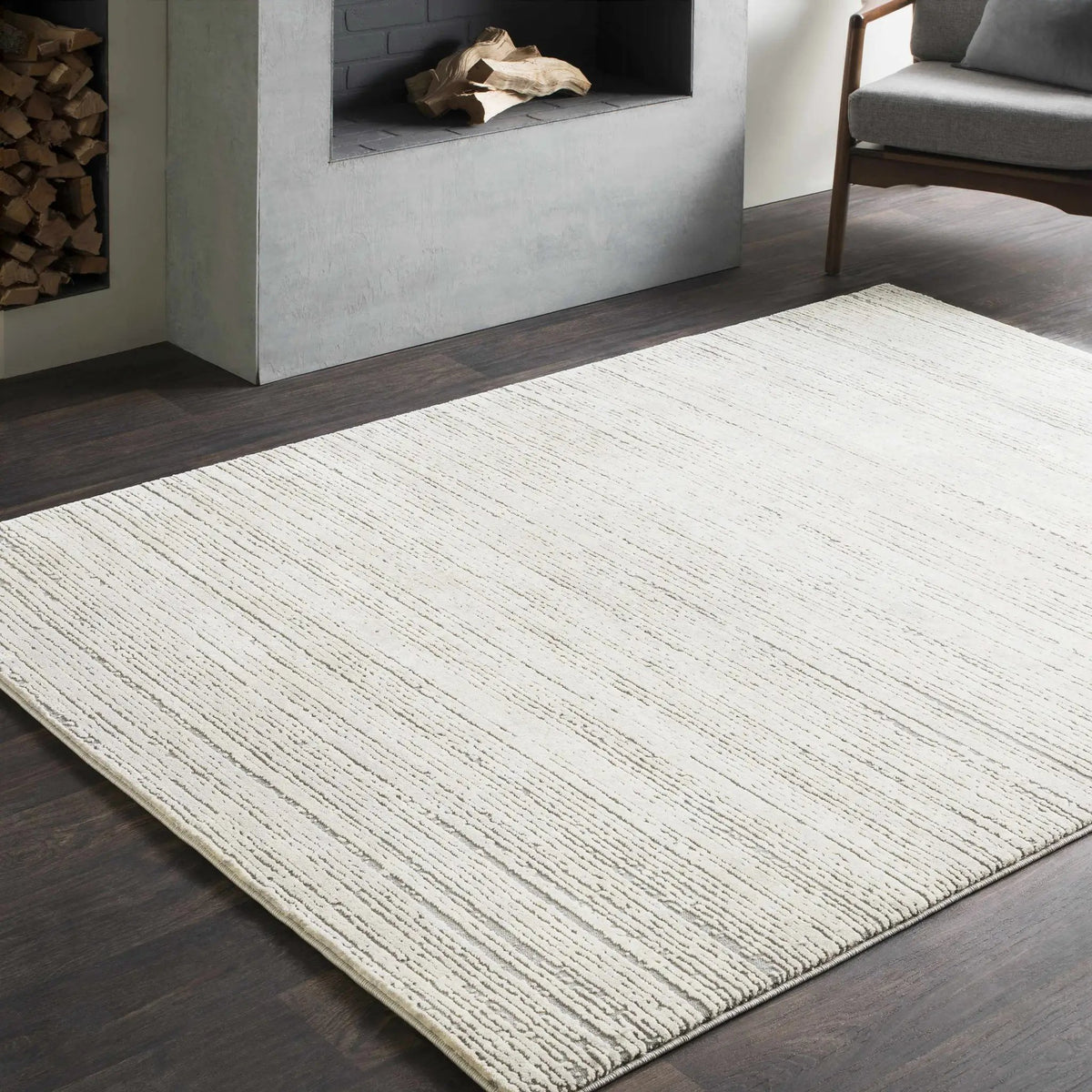 Yemassee Tibetan Striped Area Rug, installed in a room 4