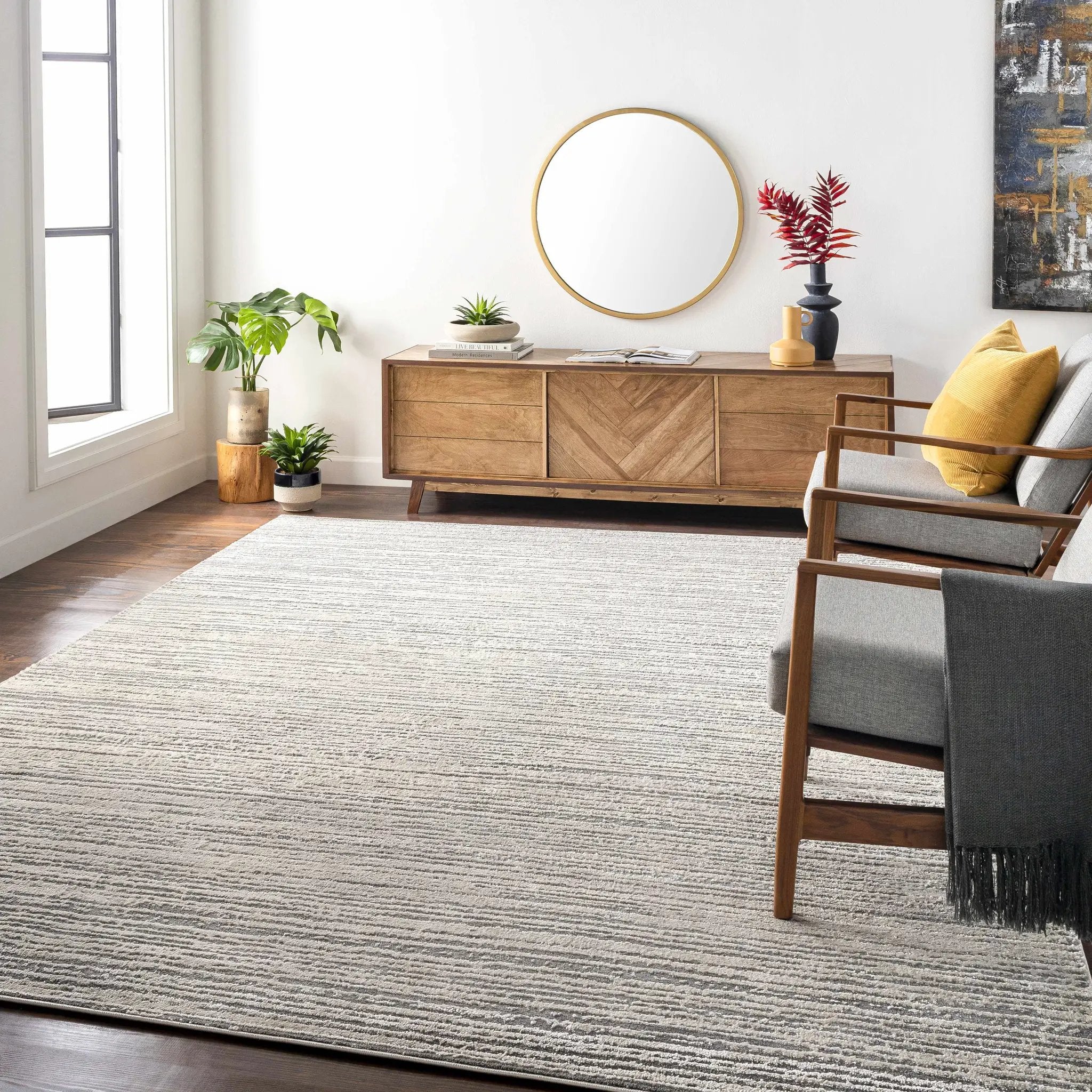Yemassee Tibetan Striped Area Rug by Boutique Rugs
