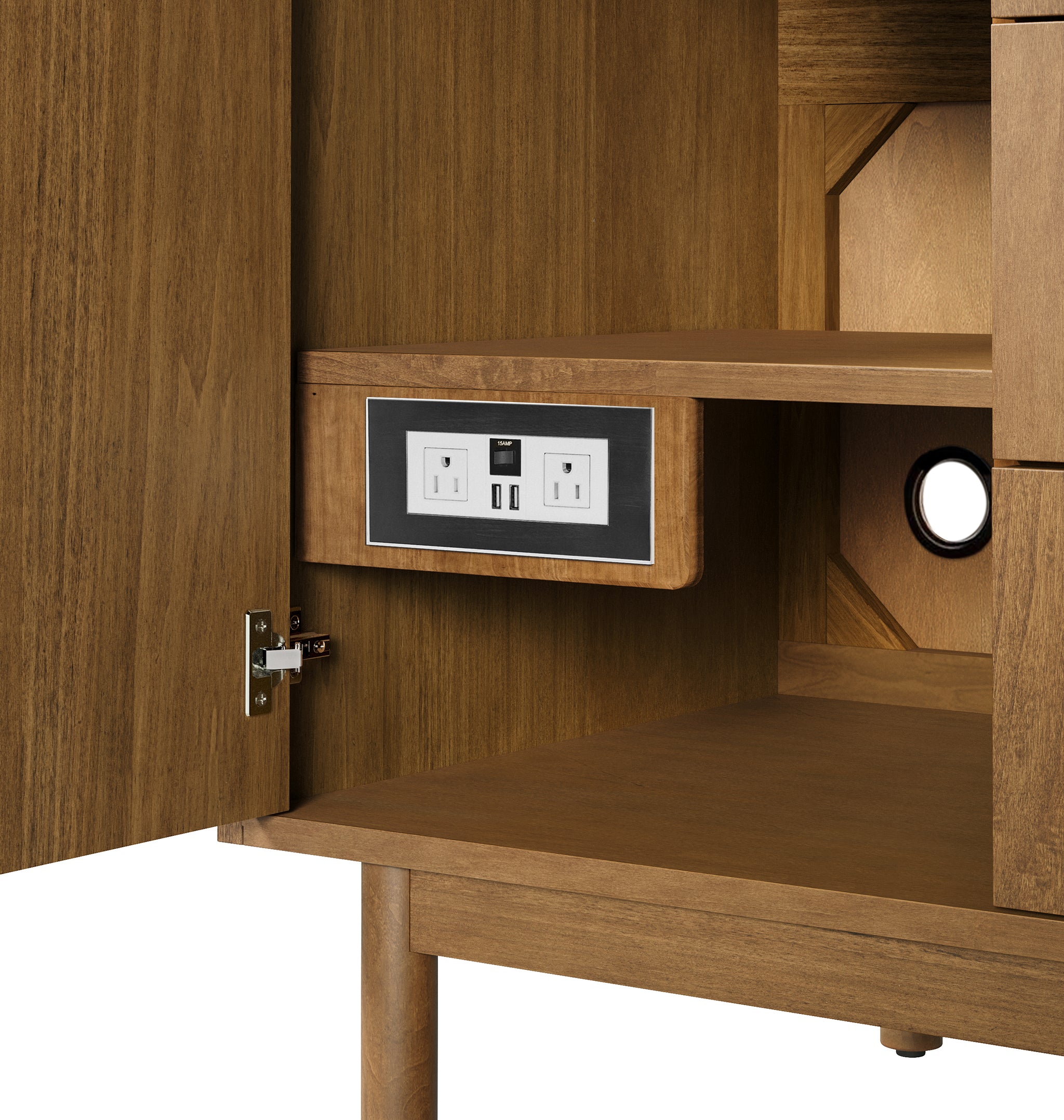 James Martin Laurent 36" Dual Mount Single Bathroom Vanity, Honey Oak, view 23