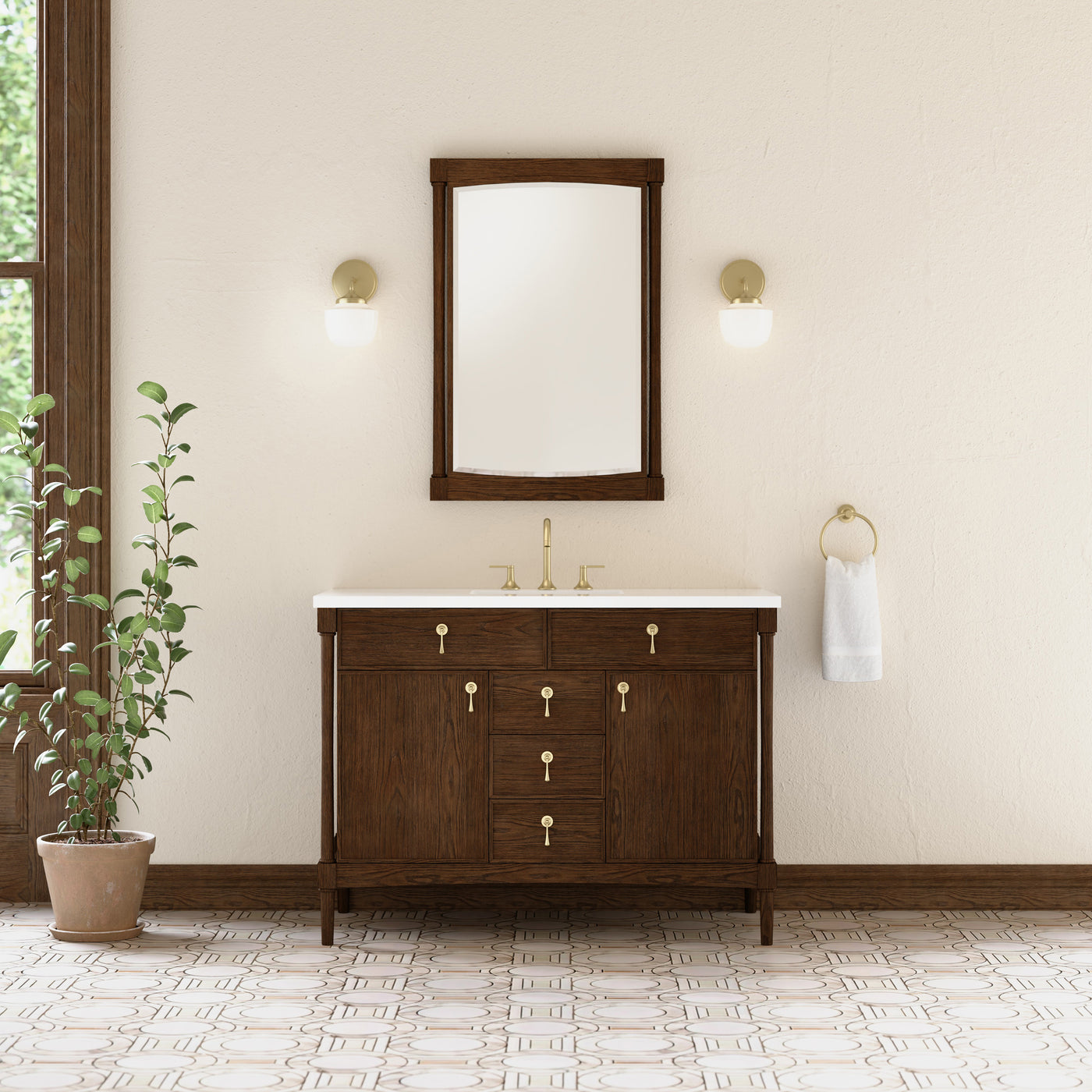 James Martin Kinnsden 48" Single Bathroom Vanity, Sable Oak, view 37