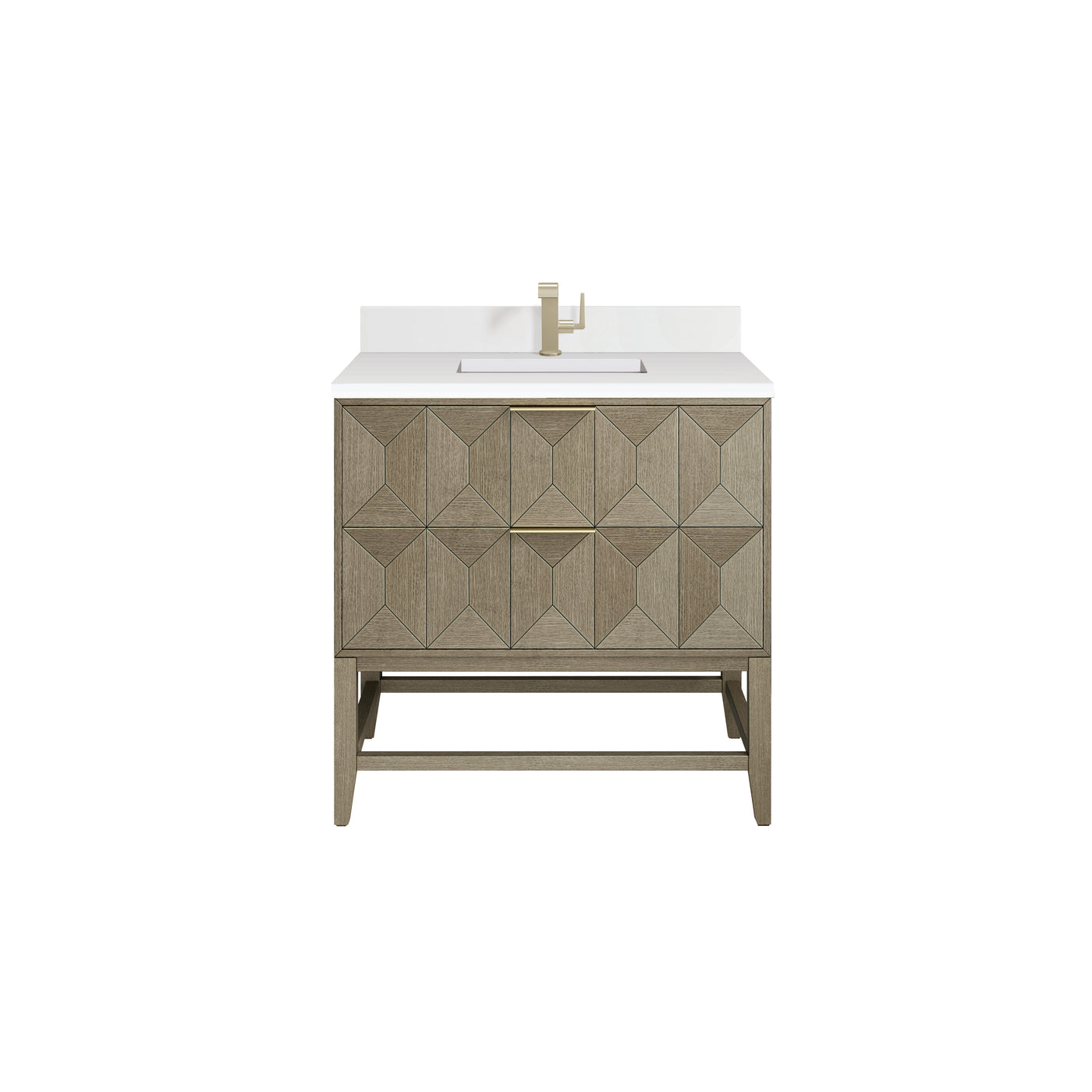 James Martin Emmeline 36" Single Bathroom Vanity, Pebble Oak, view 34