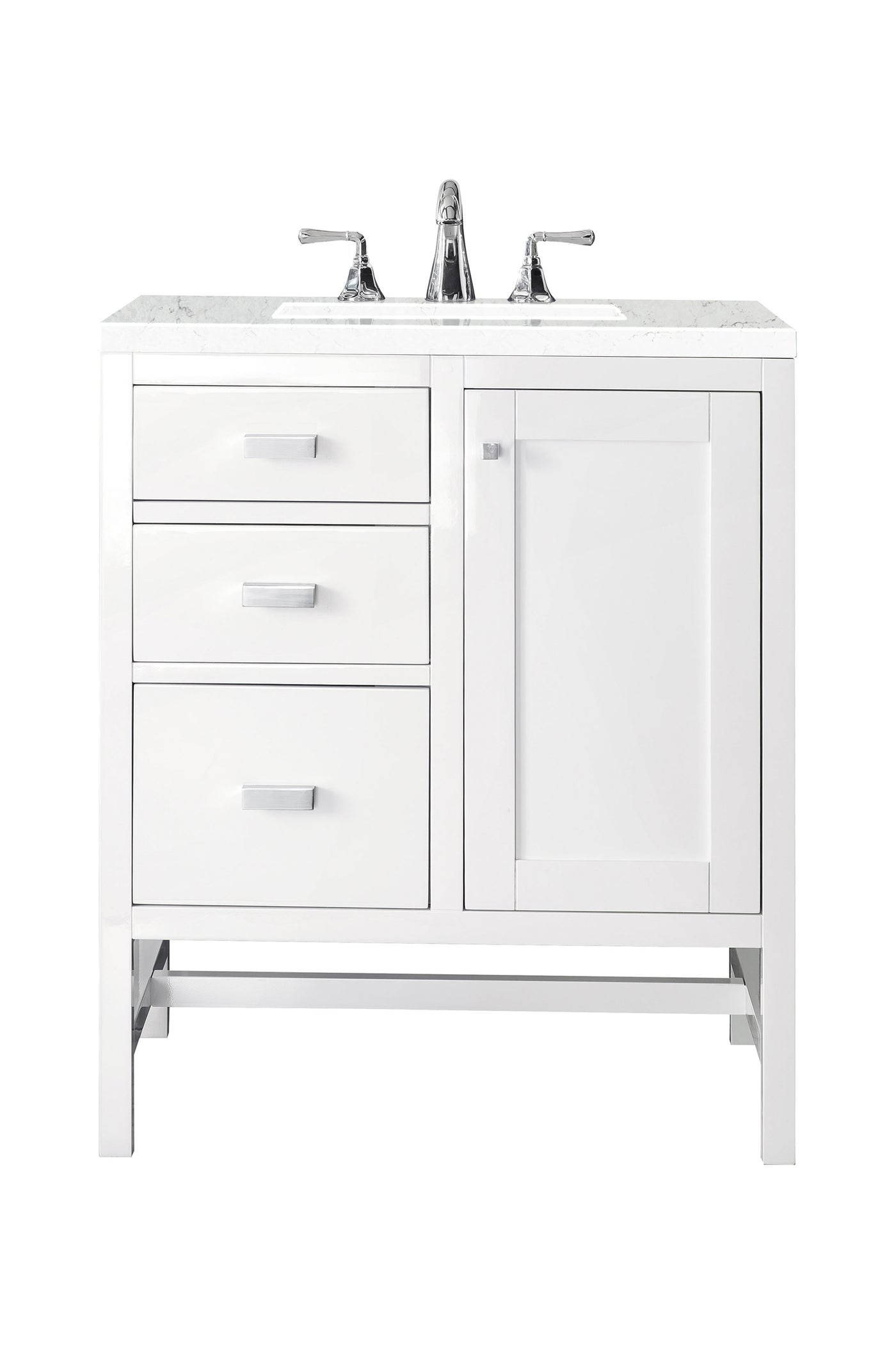 James Martin Addison 30" Single Bathroom Vanity, Glossy White, view 20