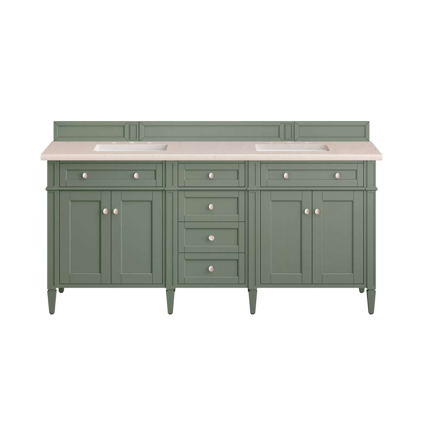 James Martin Brittany 72" Double Bathroom Vanity, Smokey Celadon, view 19