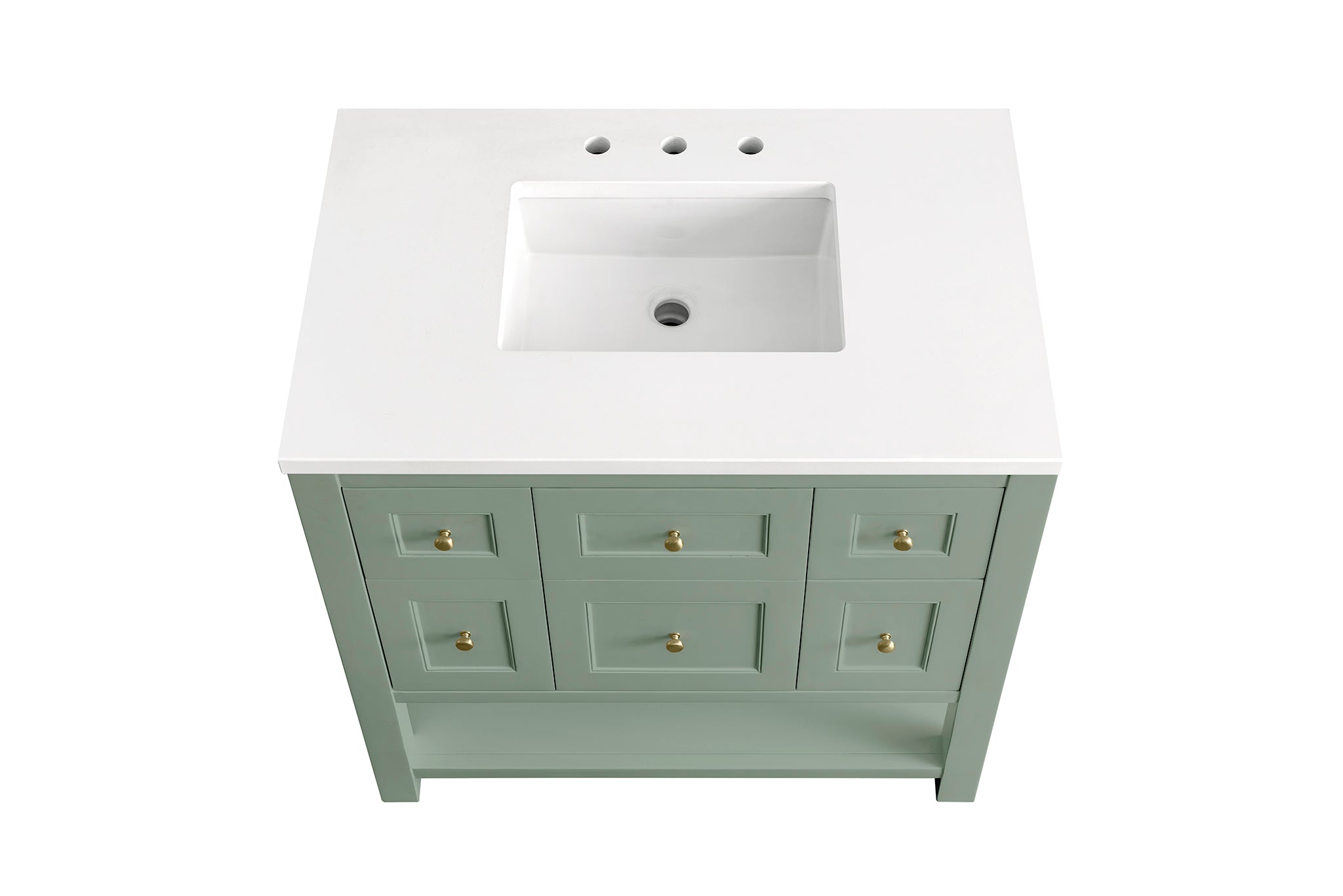 James Martin Breckenridge 36" Single Bathroom Vanity, Smokey Celadon, view 24