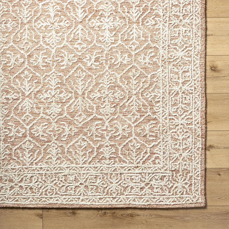 Yadid Brown Wool Area Rug by Boutique Rugs