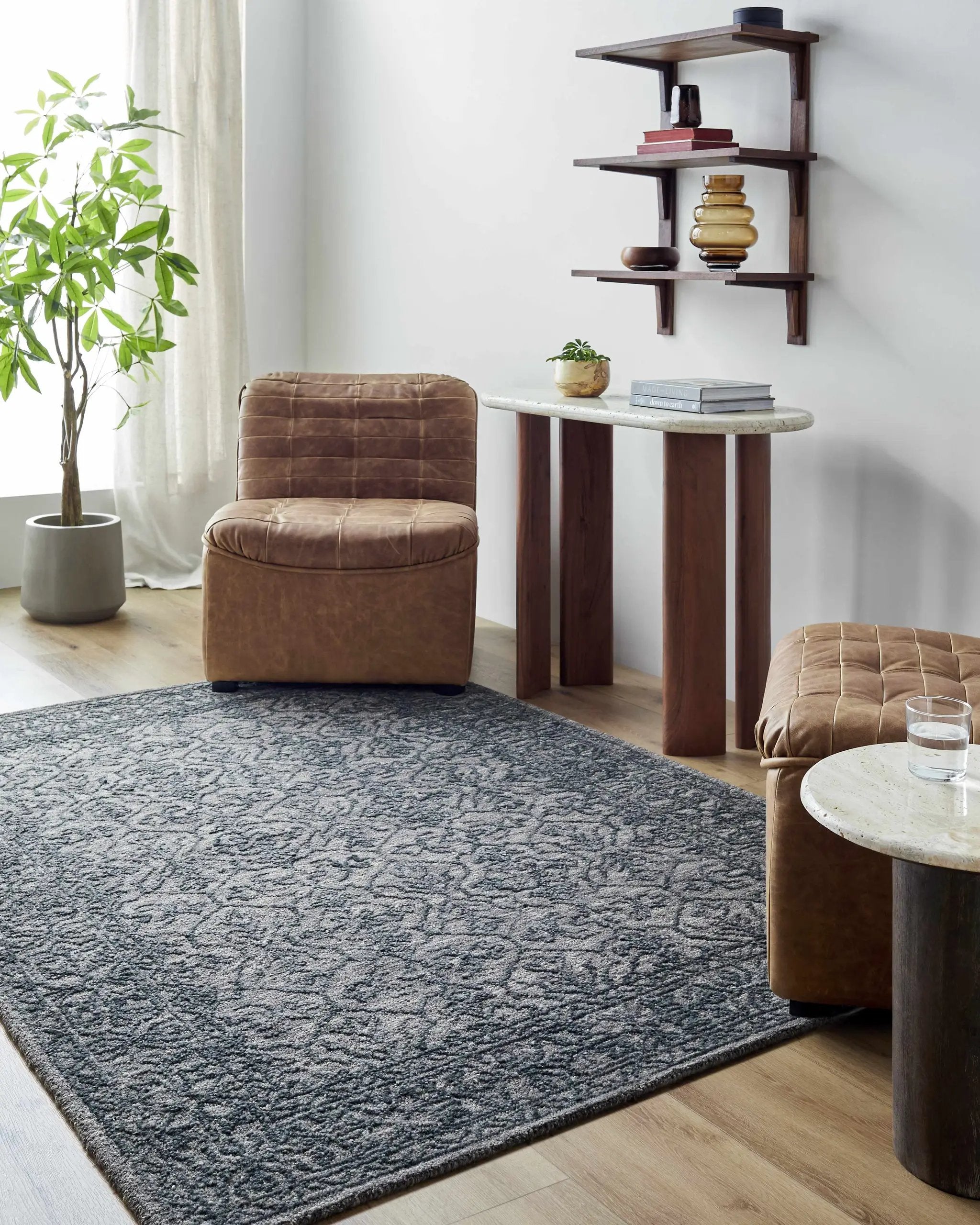 Yadid Black Wool Area Rug by Boutique Rugs