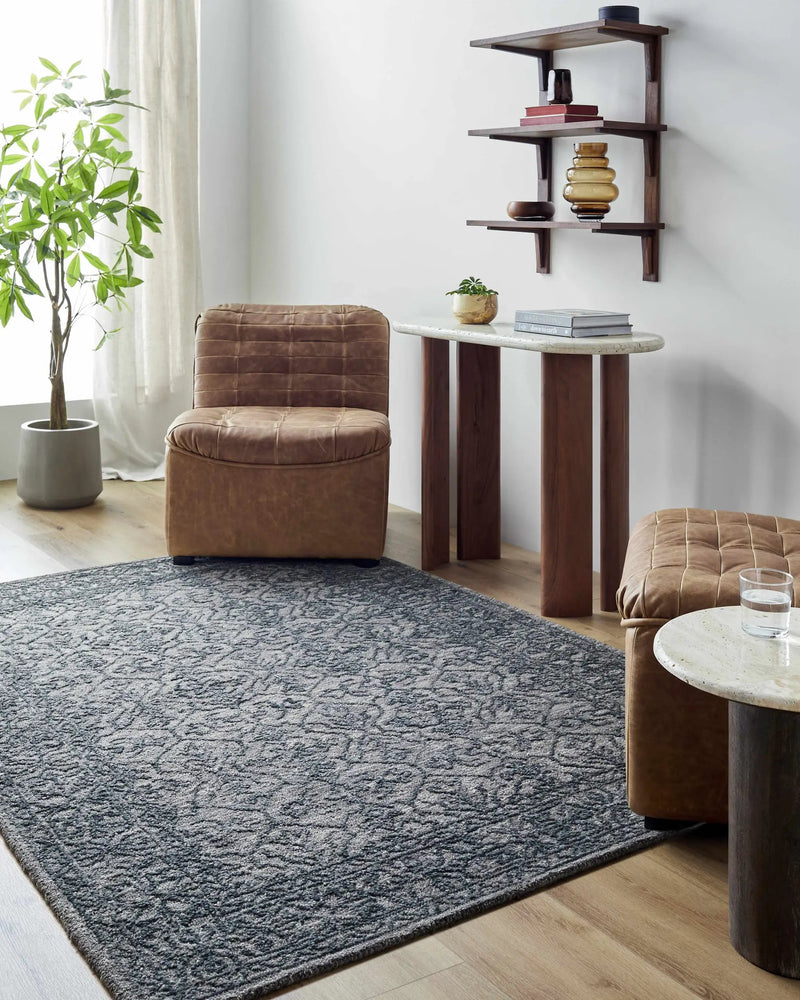 Yadid Black Wool Area Rug by Boutique Rugs