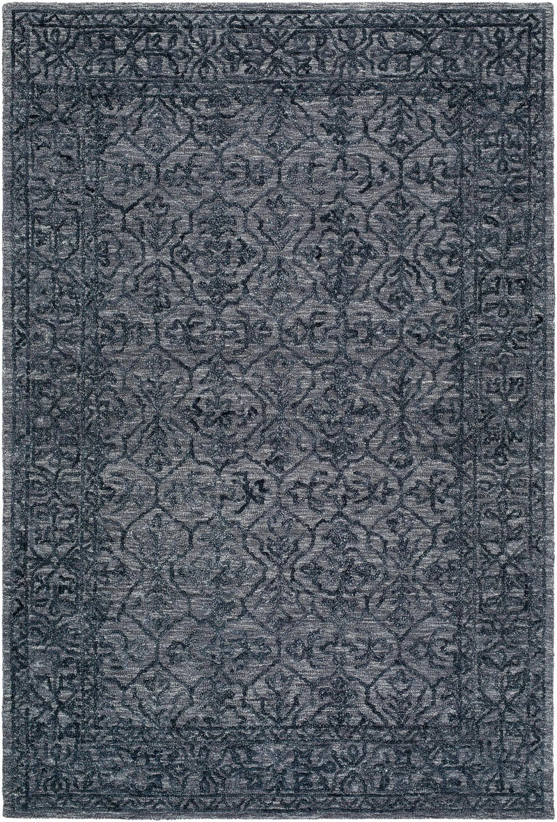 Yadid Black Wool Area Rug by Boutique Rugs