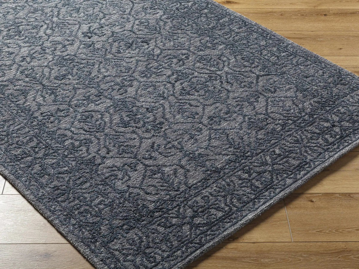 Yadid Black Wool Area Rug, photo 3 of 9