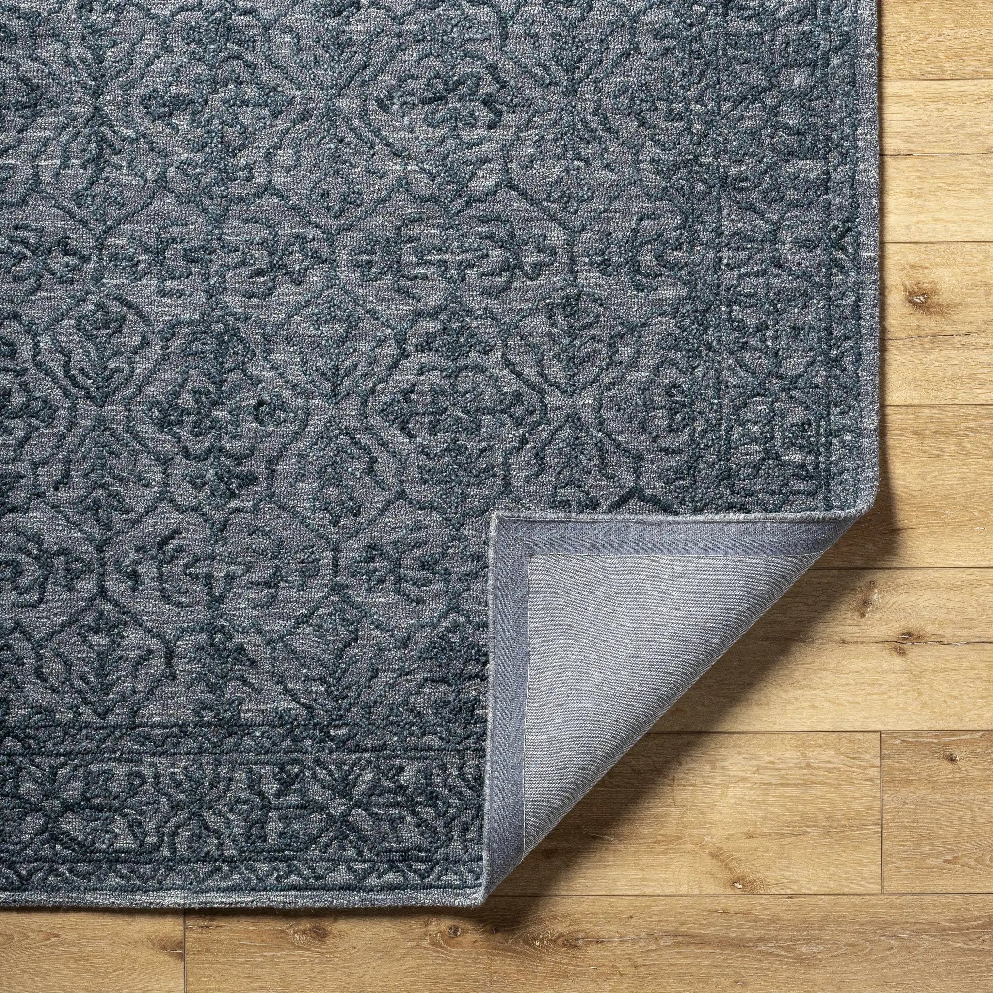 Yadid Black Wool Area Rug by Boutique Rugs