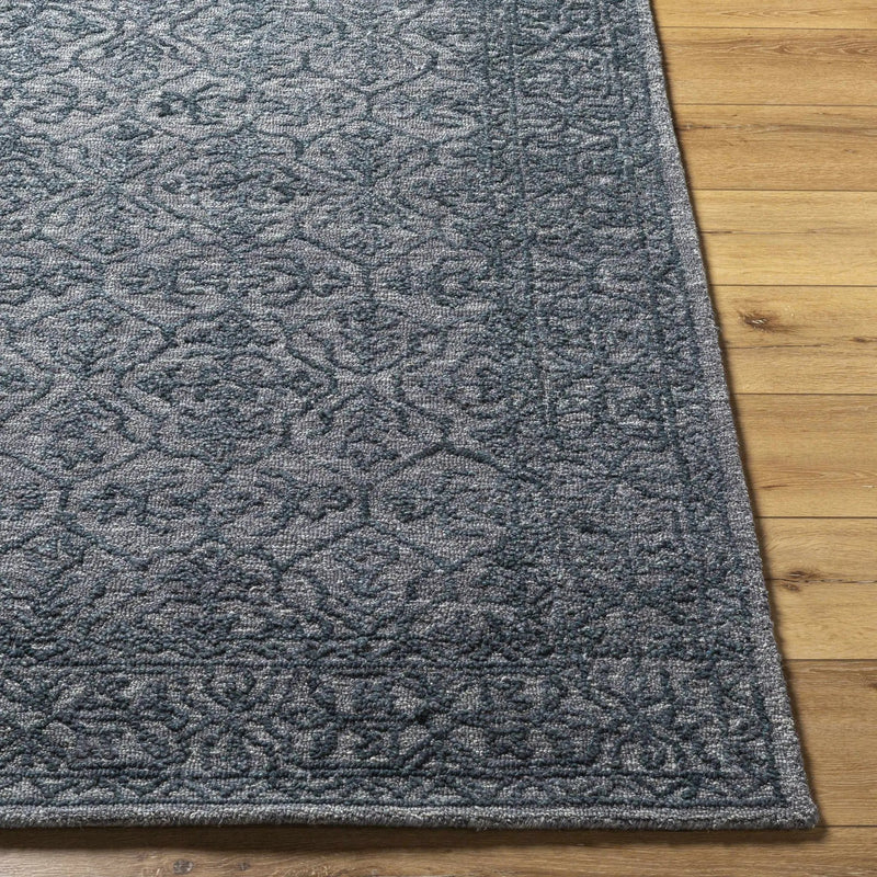 Yadid Black Wool Area Rug by Boutique Rugs