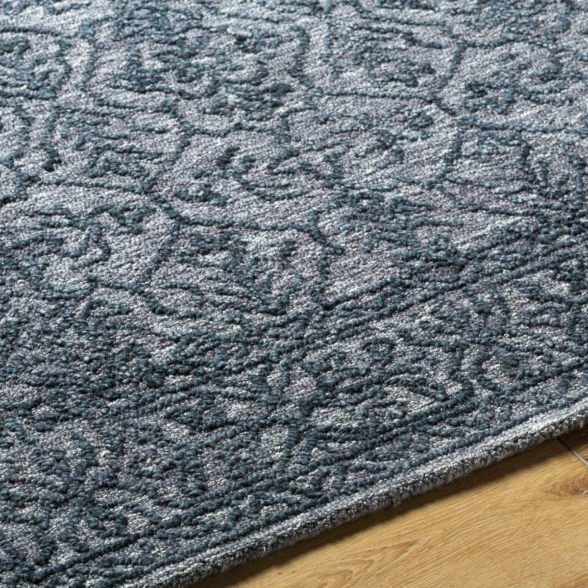 Yadid Black Wool Area Rug, photo 7 of 9