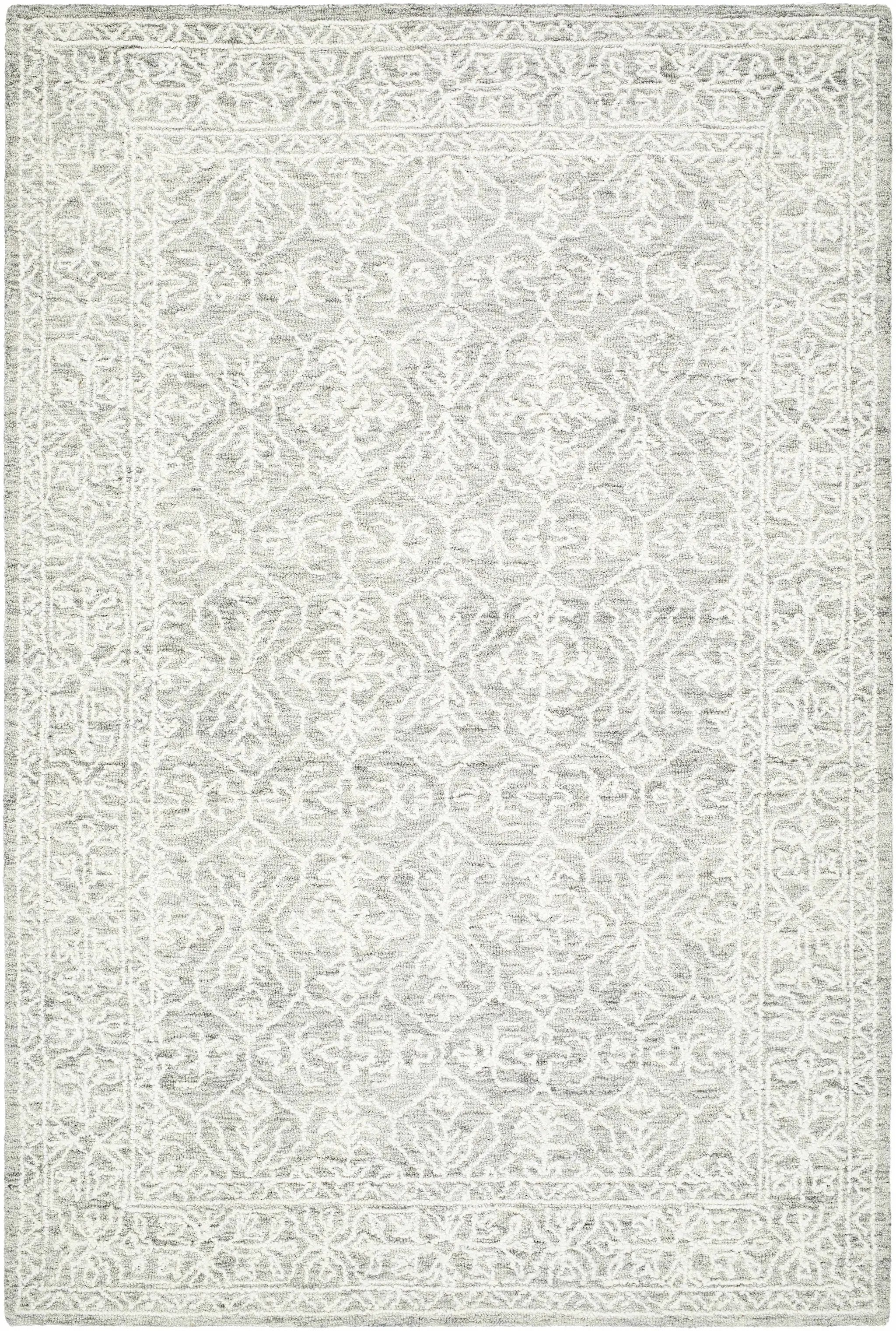 Yadid Gray Wool Area Rug by Boutique Rugs