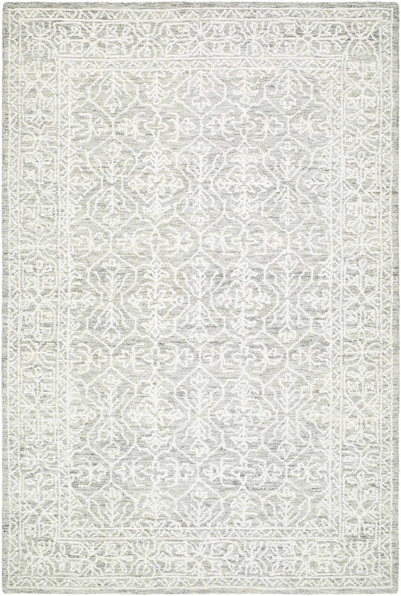 Yadid Gray Wool Area Rug by Boutique Rugs