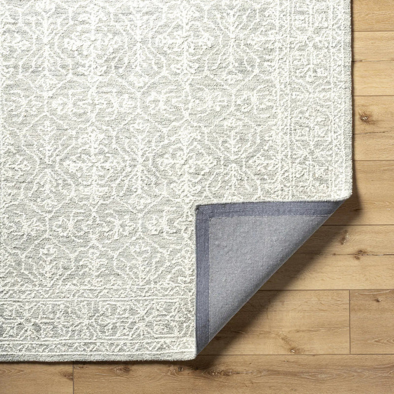 Yadid Gray Wool Area Rug by Boutique Rugs
