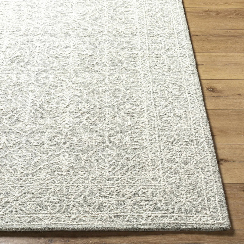 Yadid Gray Wool Area Rug by Boutique Rugs