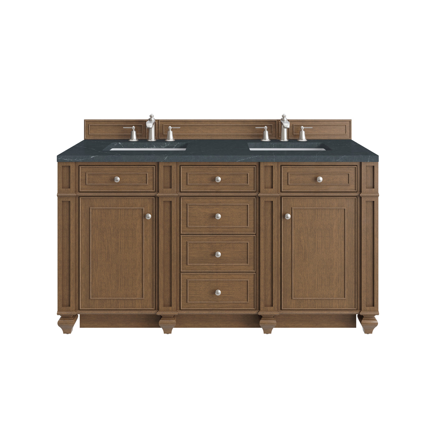 James Martin Bristol 60" Double Bathroom Vanity, Saddle Brown, view 37