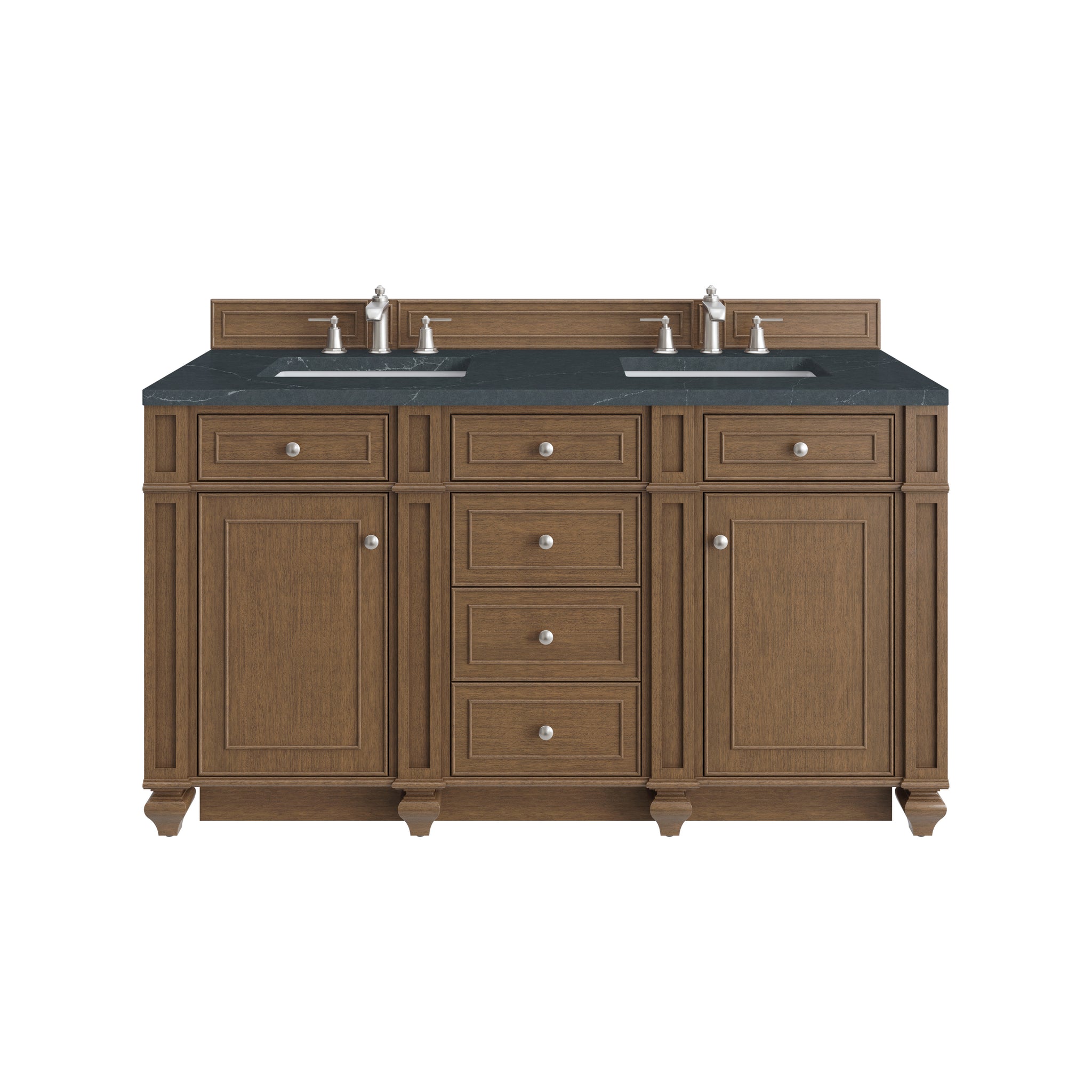 James Martin Bristol 60" Double Bathroom Vanity, Saddle Brown, view 37