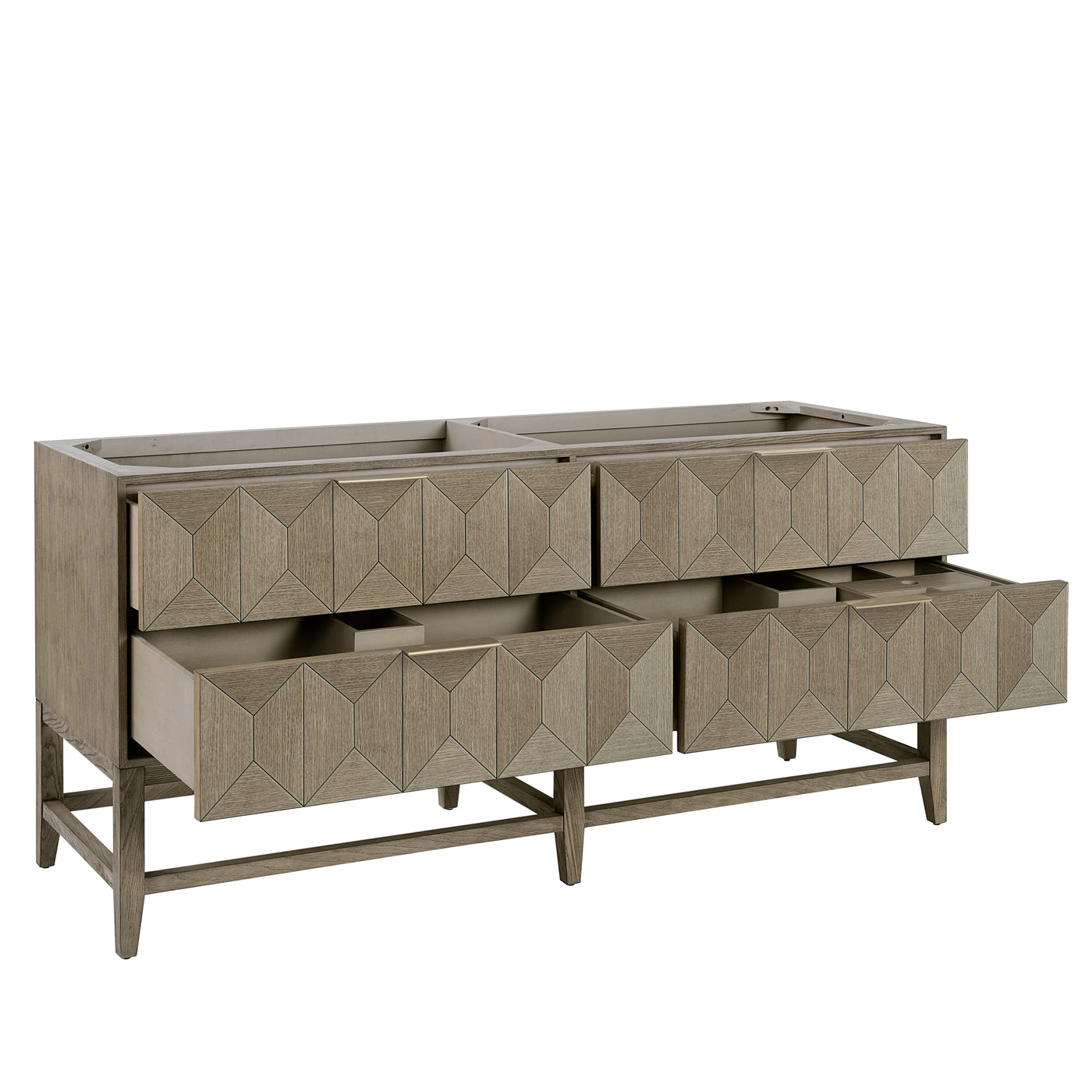 James Martin Emmeline 72" Double Bathroom Vanity, Pebble Oak, view 21