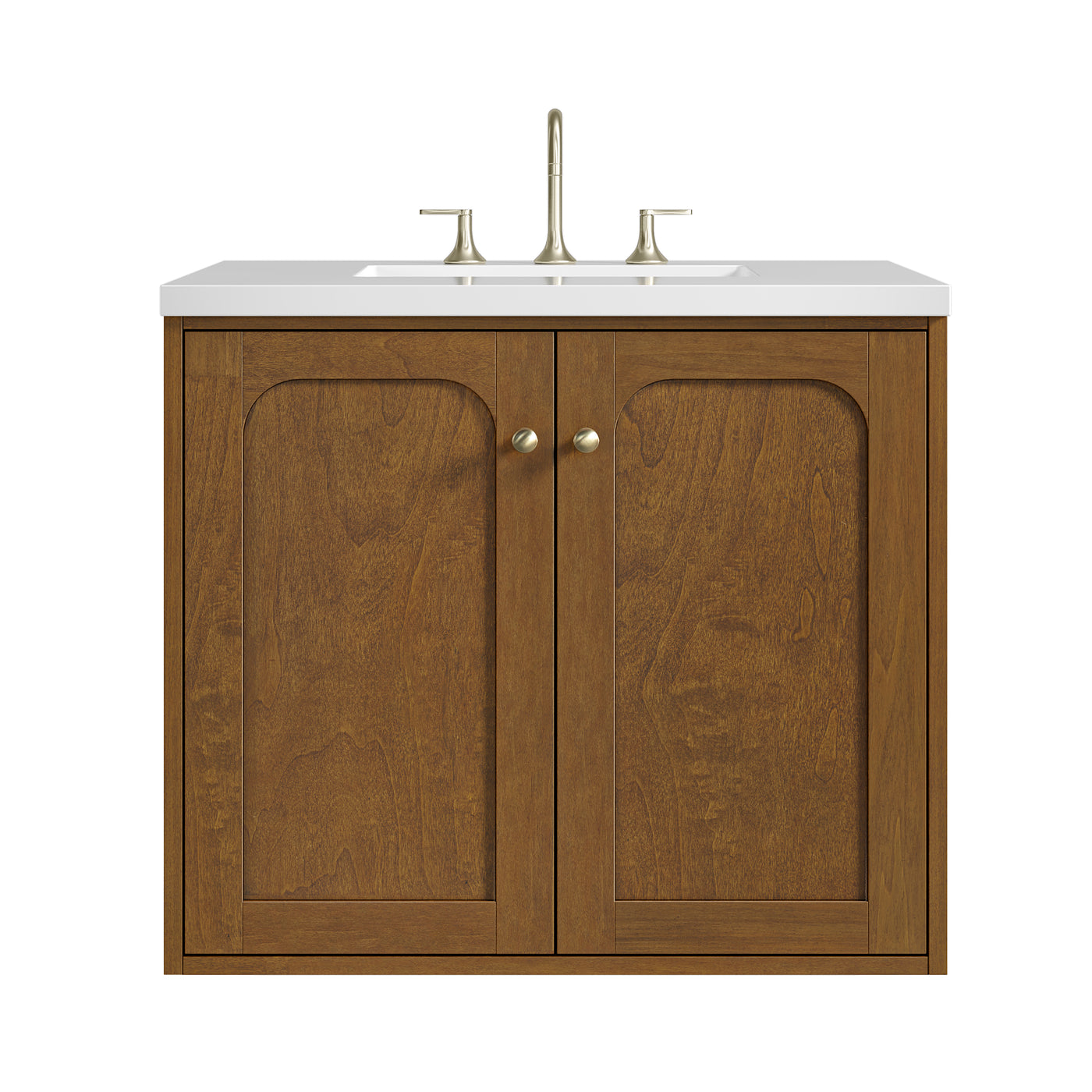 James Martin Laurent 30" Dual Mount Single Bathroom Vanity, Honey Oak, view 34
