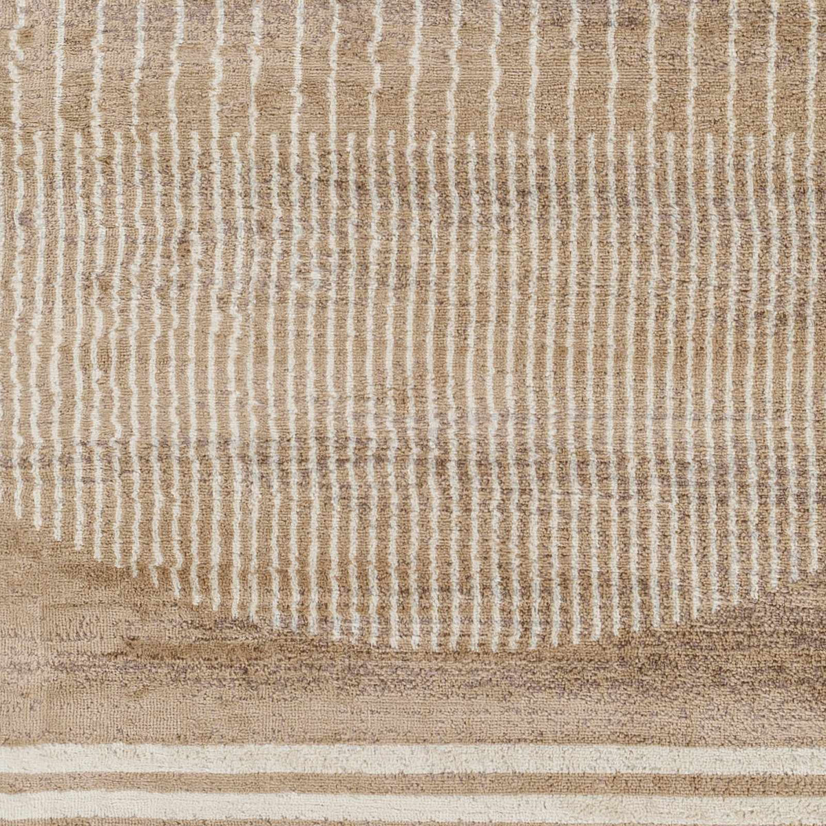 Yoad Geometric Mocha Area Rug - Clearance, sample swatch