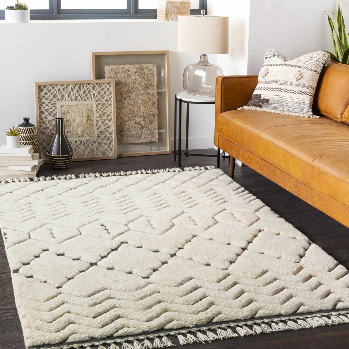 Yoogali 3D Wool Rug - Clearance, installed in a room