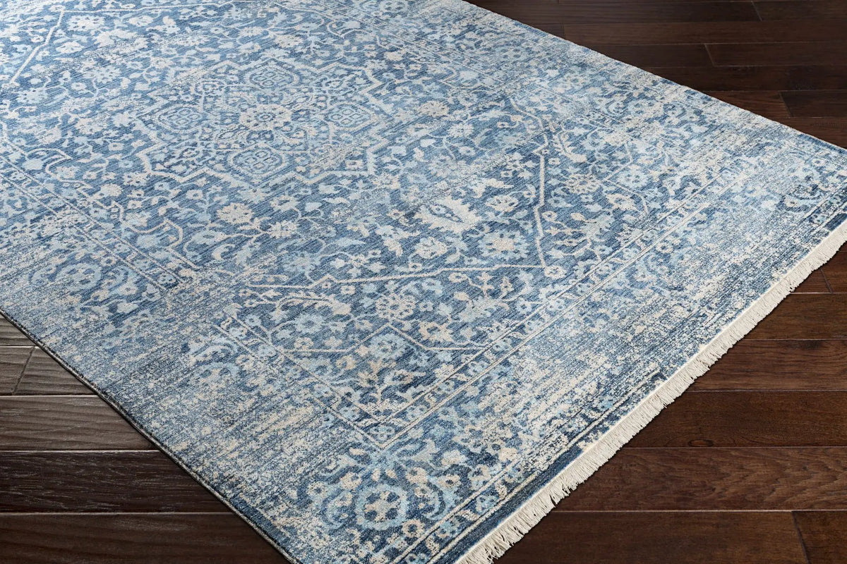 Yorkana Distressed Blue Rug - Clearance, photo 7 of 11