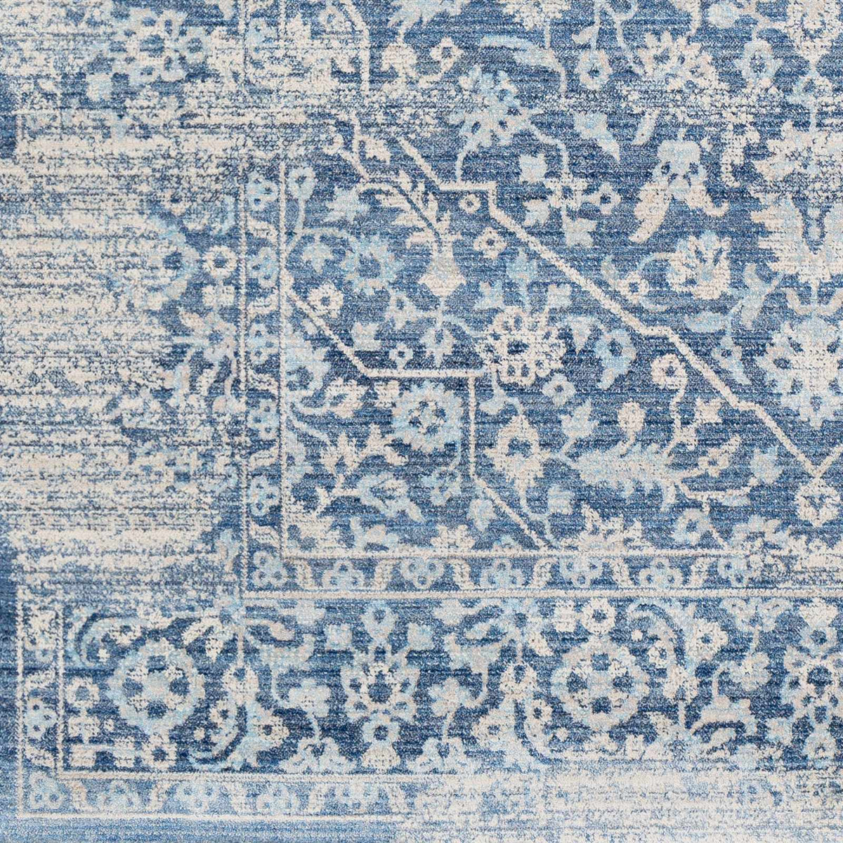 Yorkana Distressed Blue Rug - Clearance, sample swatch