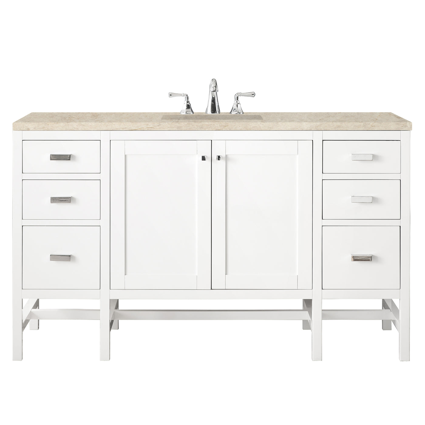 James Martin Addison 60" Single Bathroom Vanity, Glossy White, view 26