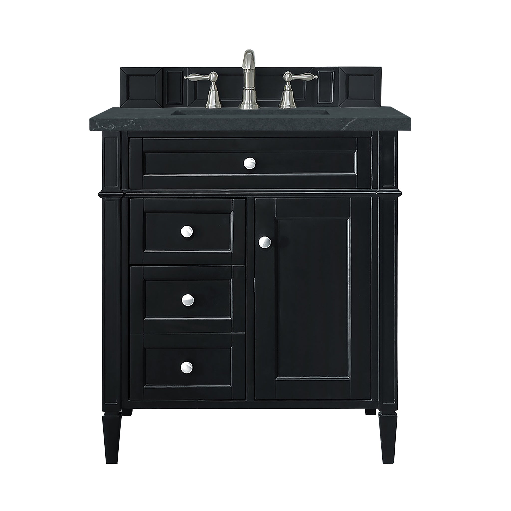 James Martin Brittany 30" Single Bathroom Vanity, Black Onyx, view 27