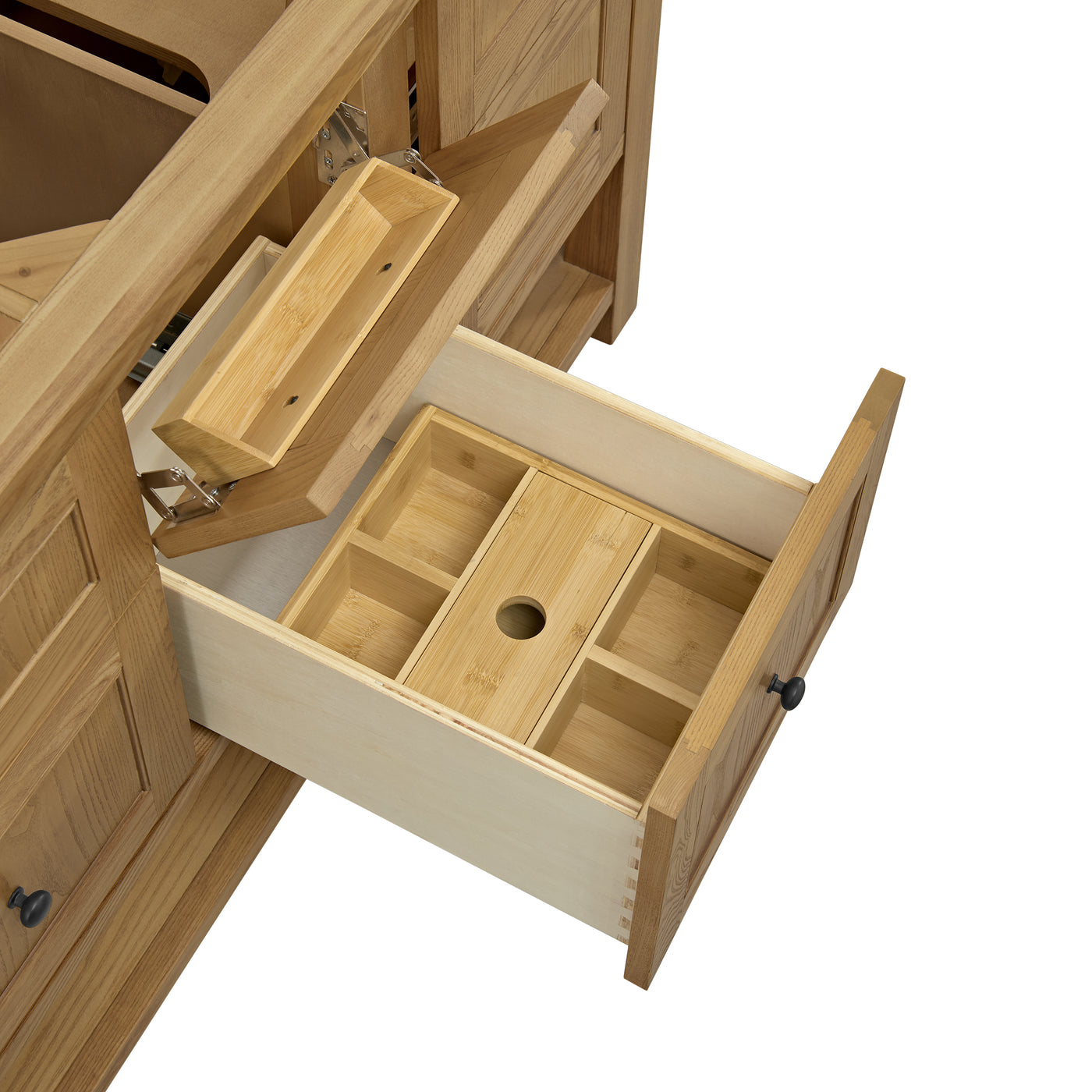 James Martin Breckenridge 60" Double Bathroom Vanity, Light Natural Oak, view 22