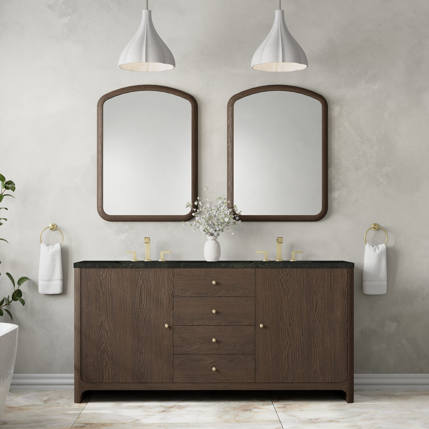 James Martin Gracyn 72" Double Bathroom Vanity, Sable, view 31