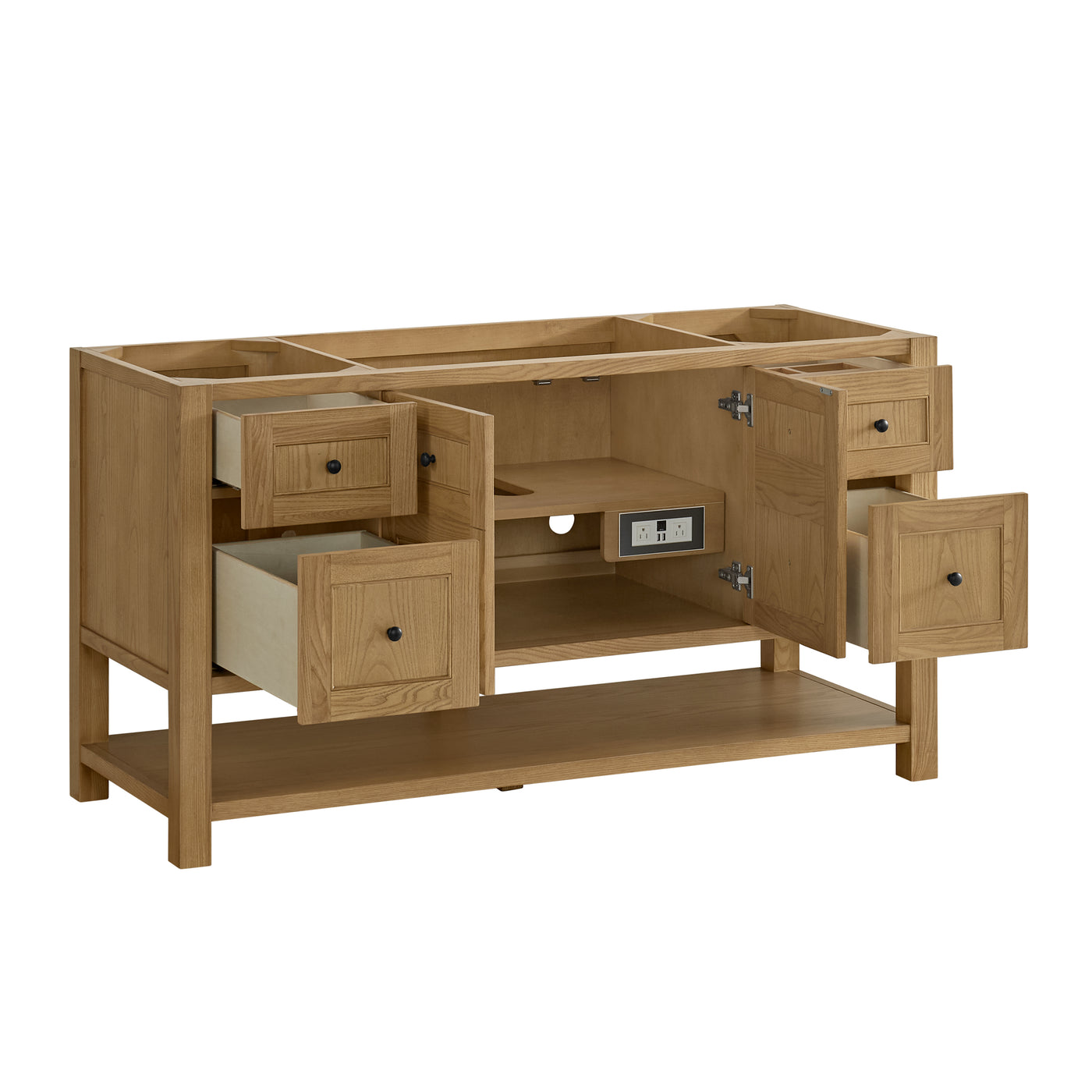James Martin Breckenridge 60" Single Bathroom Vanity, Light Natural Oak, view 20