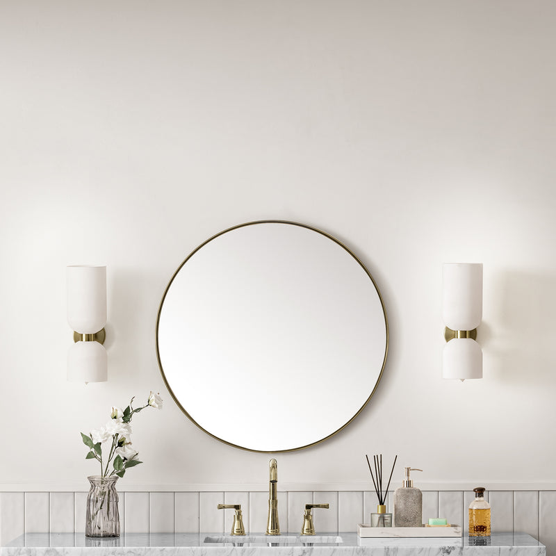 James Martin Rohe 30" Mirror, Champagne Brass, view 2