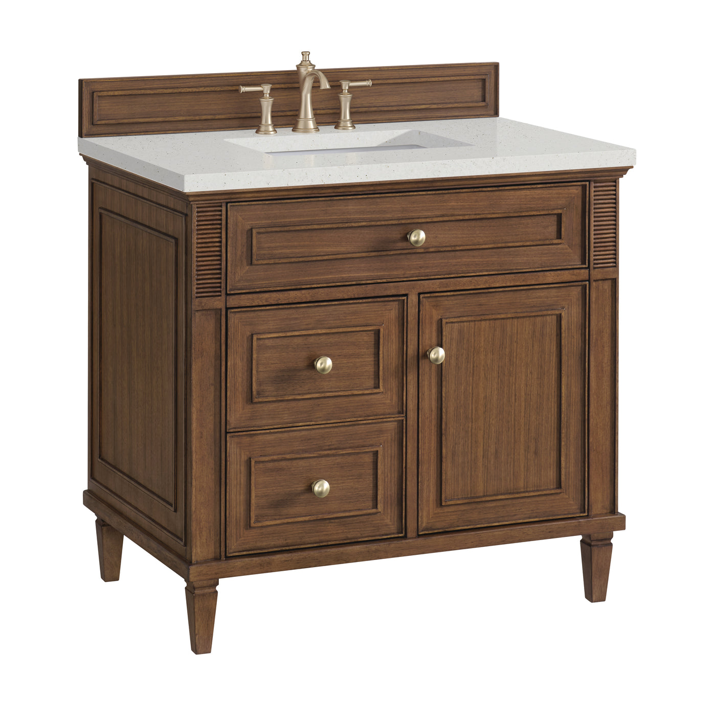 James Martin Lorelai 36" Single Bathroom Vanity, Mid-Century Walnut, view 28