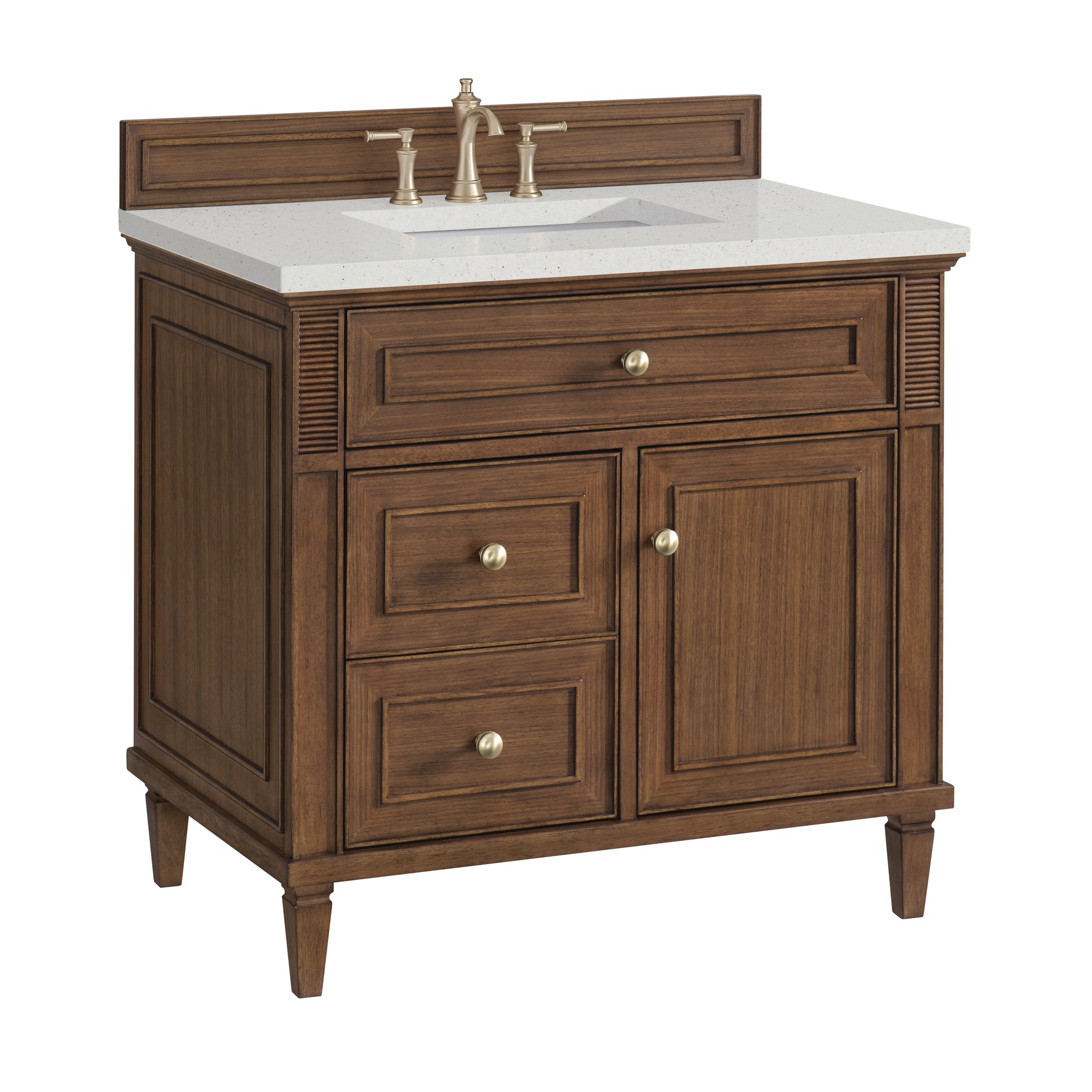 James Martin Lorelai 36" Single Bathroom Vanity, Mid-Century Walnut, view 28