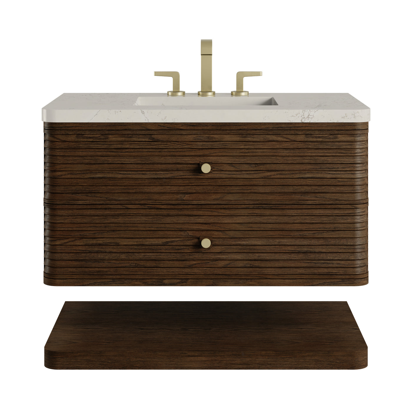 James Martin Allamari 36" Floating Single Bathroom Vanity, Sable, view 39