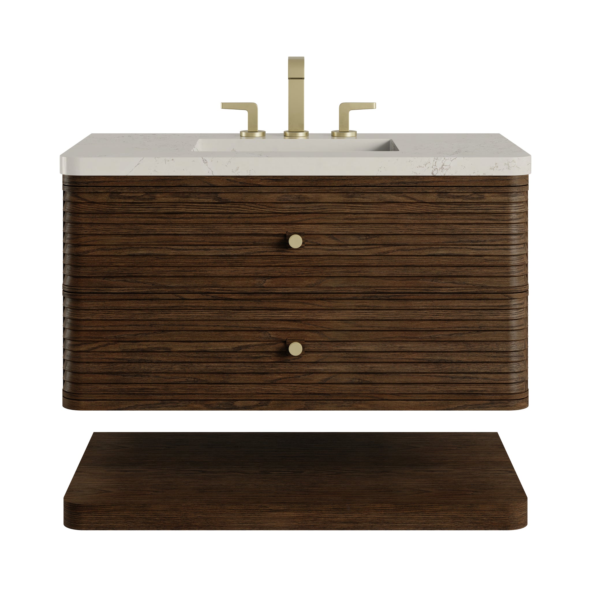 James Martin Allamari 36" Floating Single Bathroom Vanity, Sable, view 39