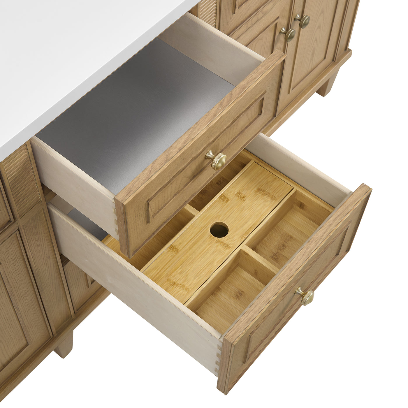 James Martin Lorelai 72" Double Bathroom Vanity, Light Natural Oak, view 21
