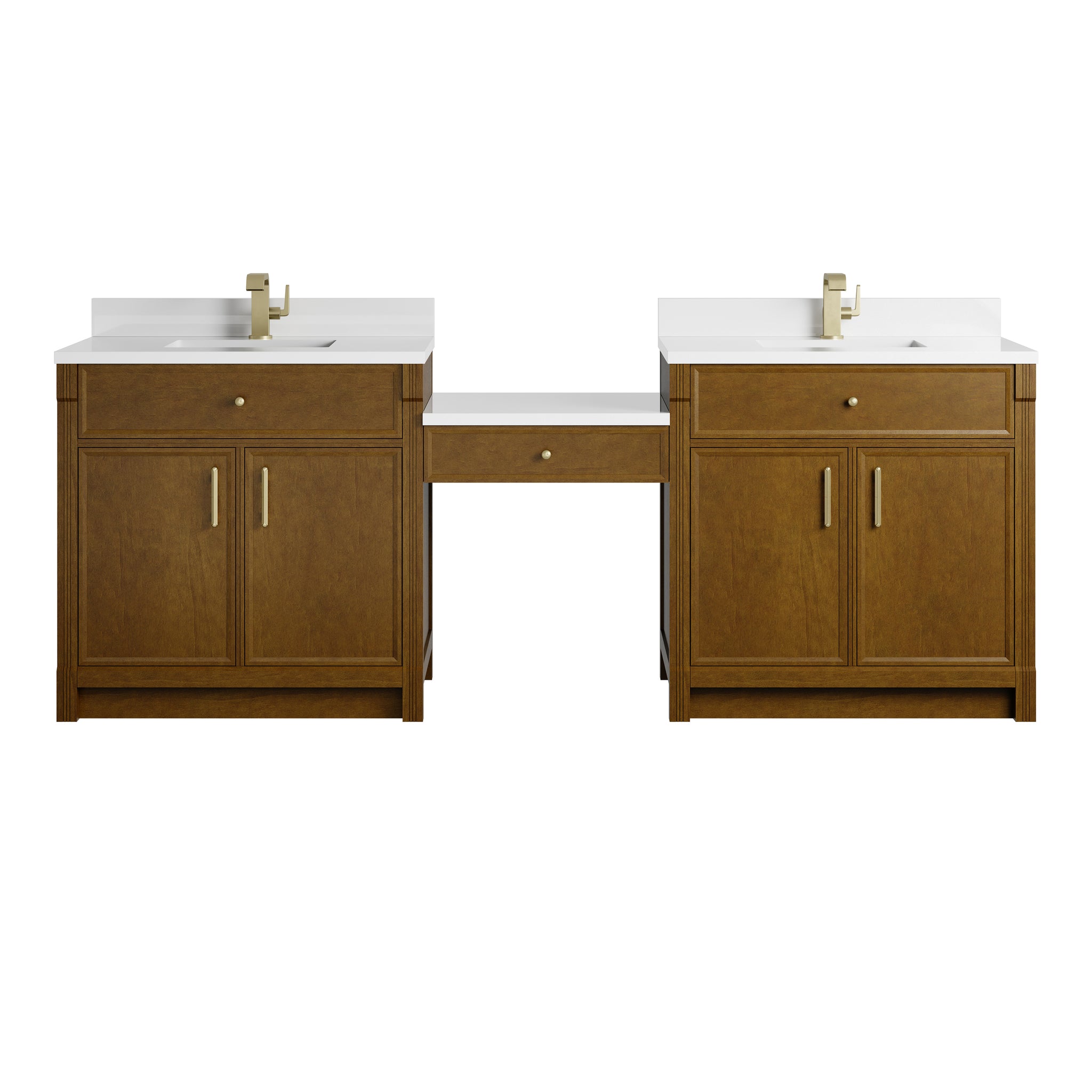 James Martin Bellshire 96" Single Bathroom Vanity, Honey Oak, view 2