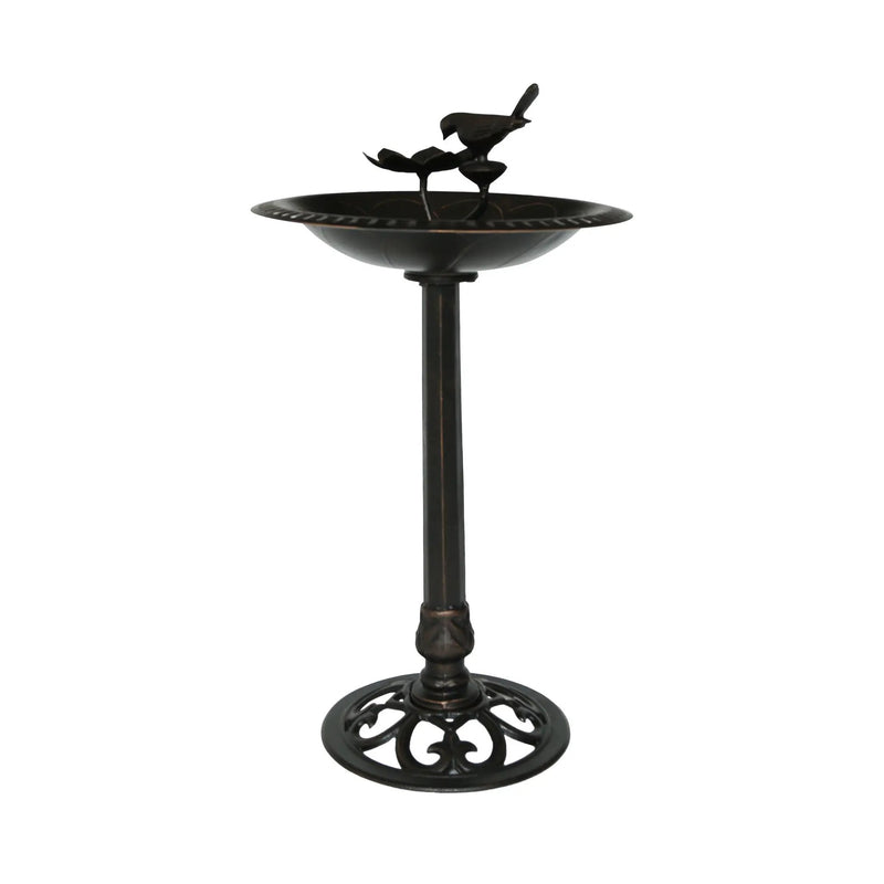 Outdoor Aluminum and Iron Bird Bath by HouseOfZazla