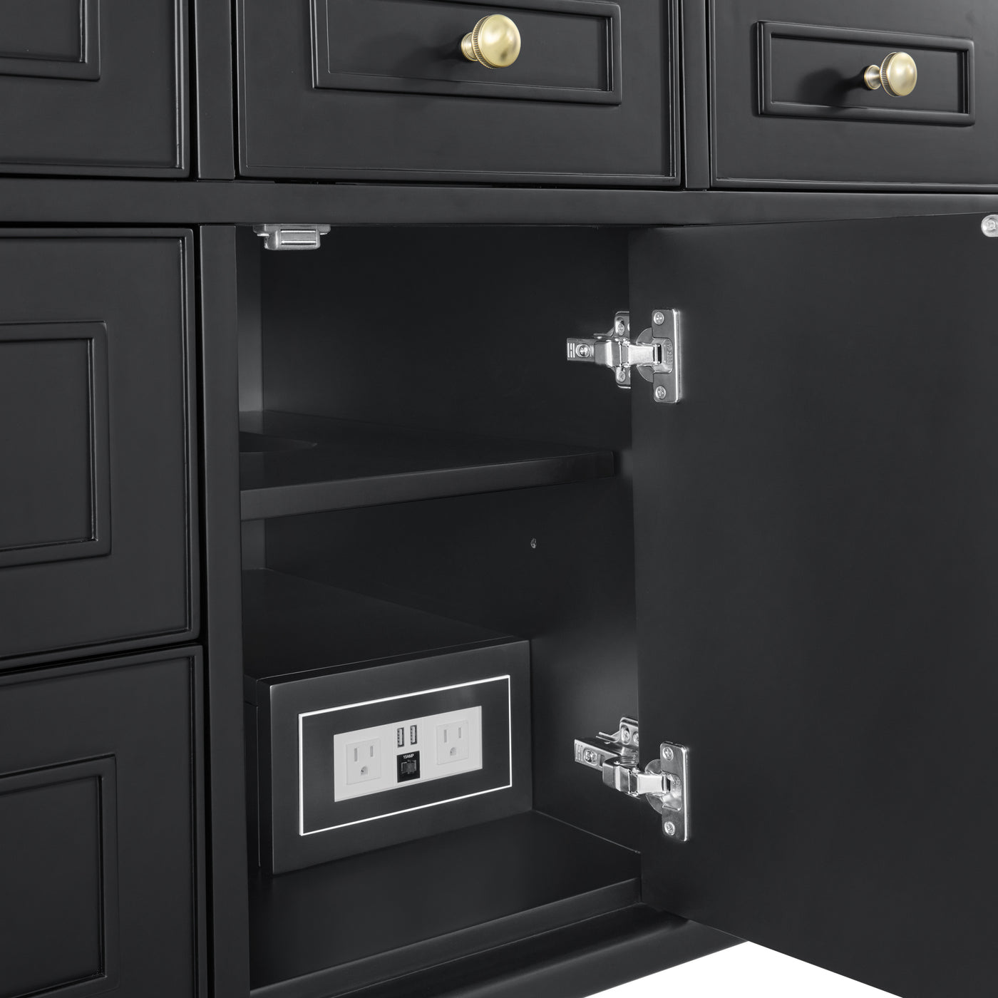 James Martin Lorelai 48" Single Bathroom Vanity, Black Onyx, view 25