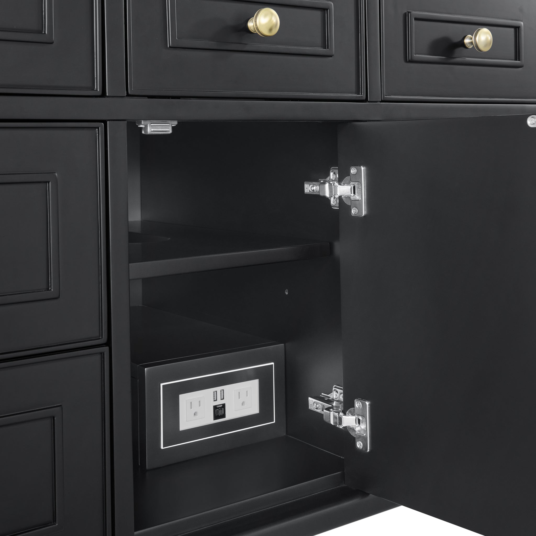 James Martin Lorelai 48" Single Bathroom Vanity, Black Onyx, view 25