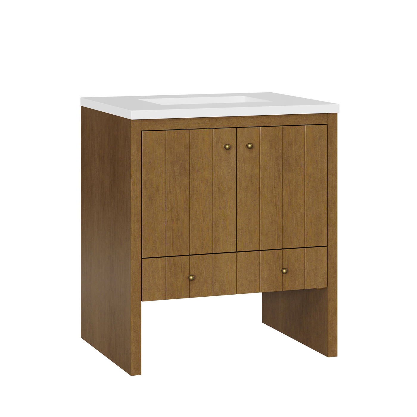 James Martin Hudson 30" Single Bathroom Vanity, Honey Oak, view 36
