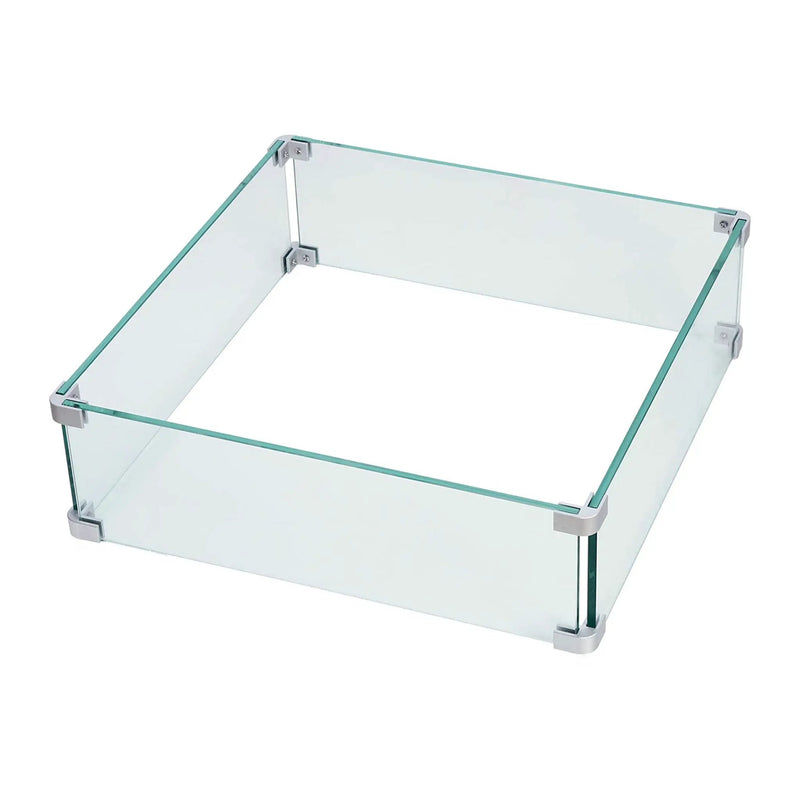Black Aluminum Fire Table Set with Two Loveseats and Two Club Chairs by Sharicks