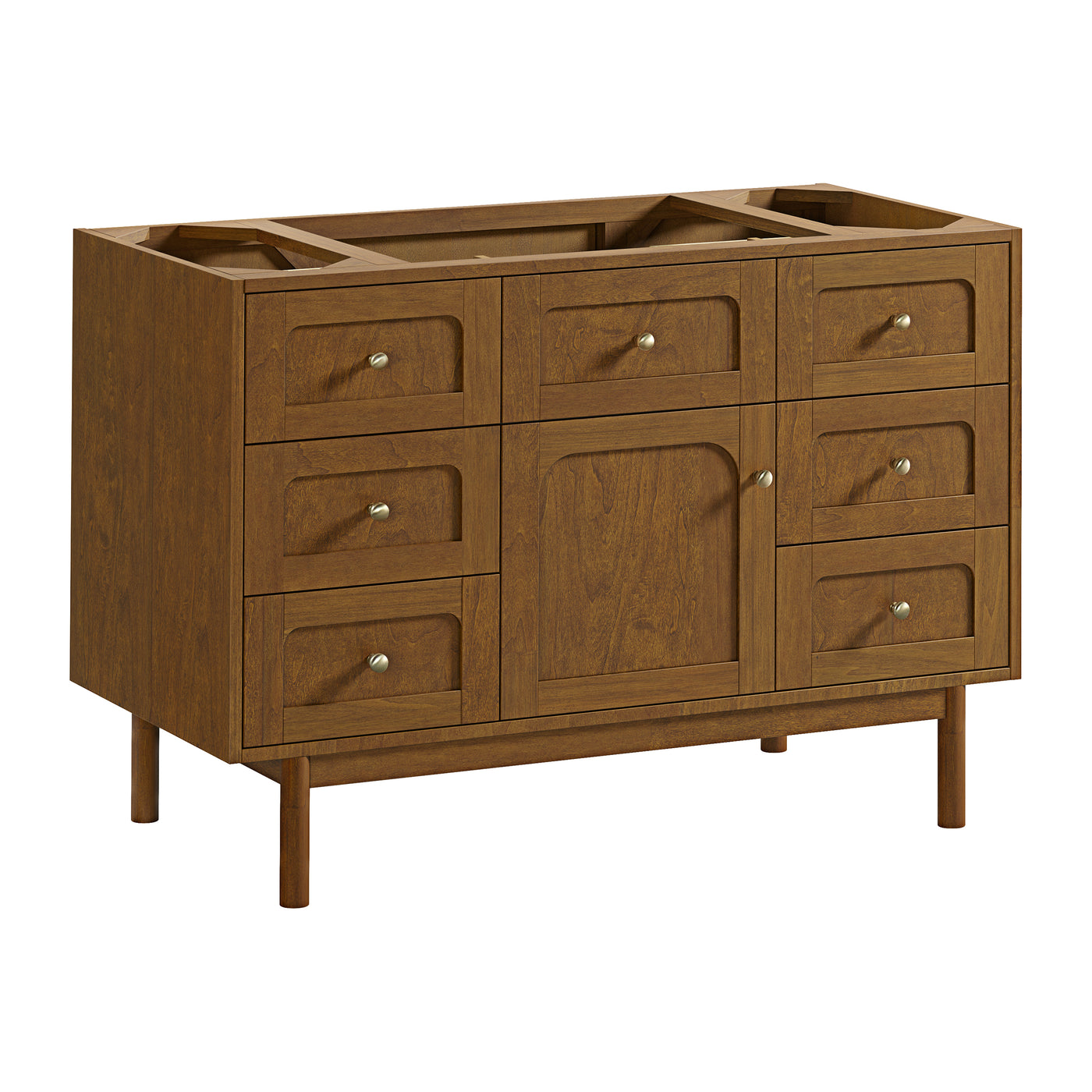 James Martin Laurent 48" Dual Mount Single Bathroom Vanity, Honey Oak, view 20