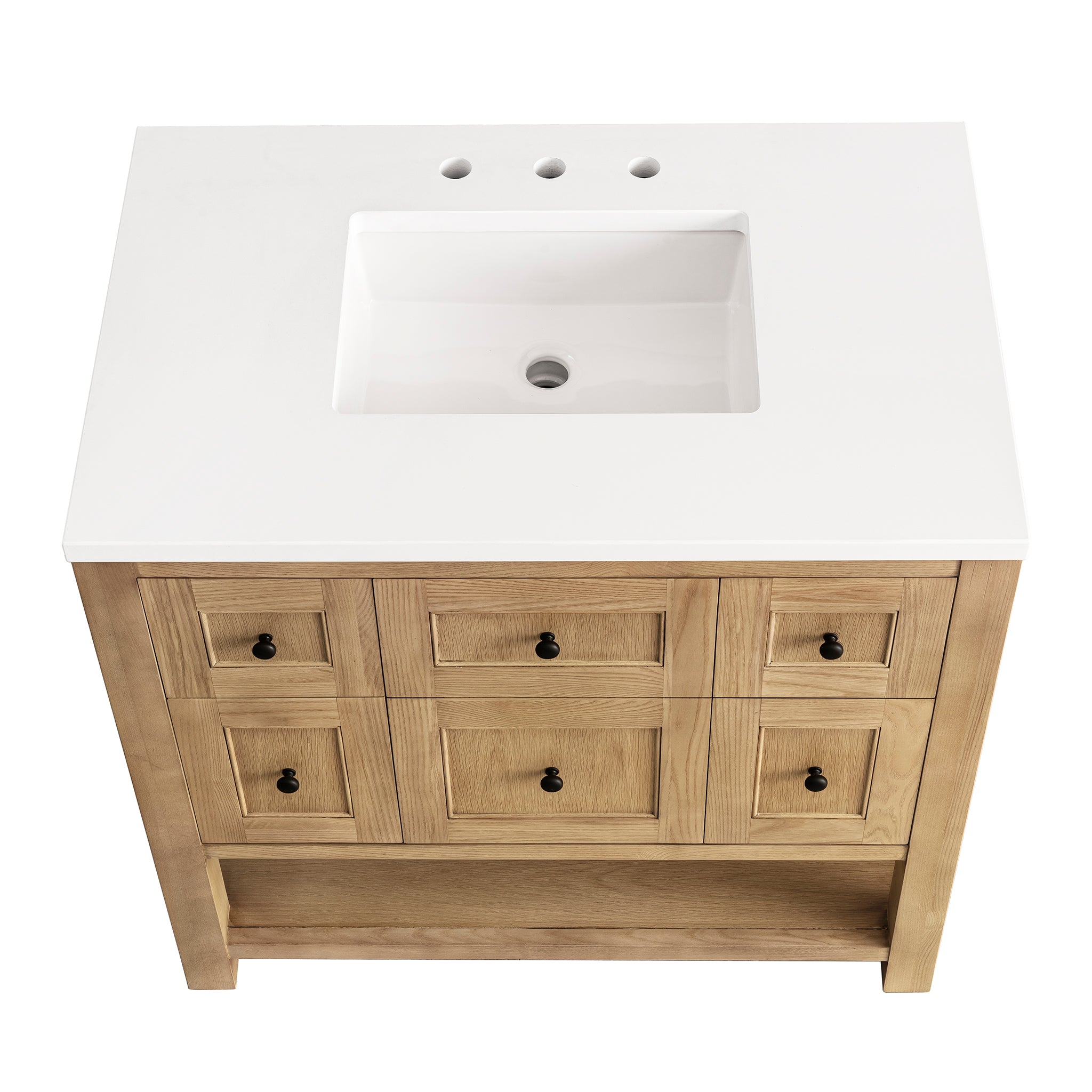 James Martin Breckenridge 36" Single Bathroom Vanity, Light Natural Oak, view 31