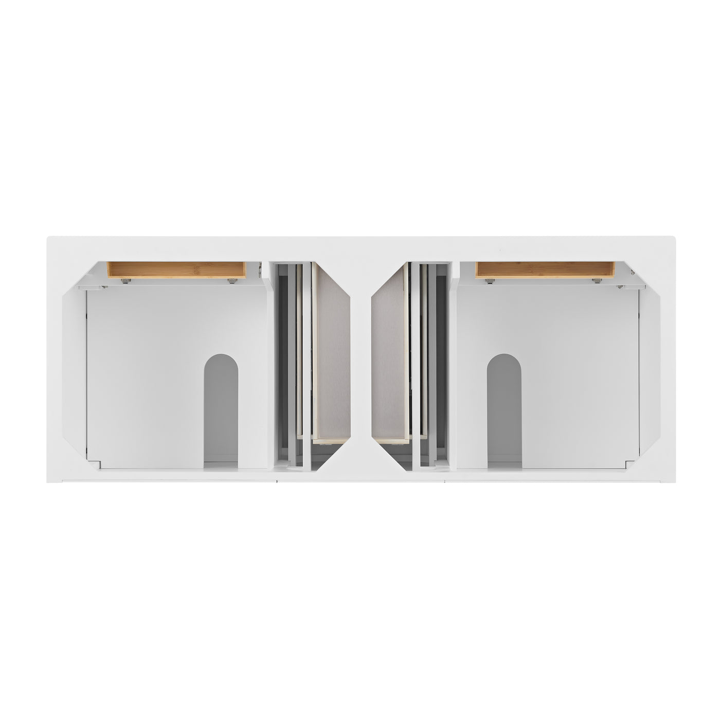 James Martin Lorelai 60" Double Bathroom Vanity, Bright White, view 30