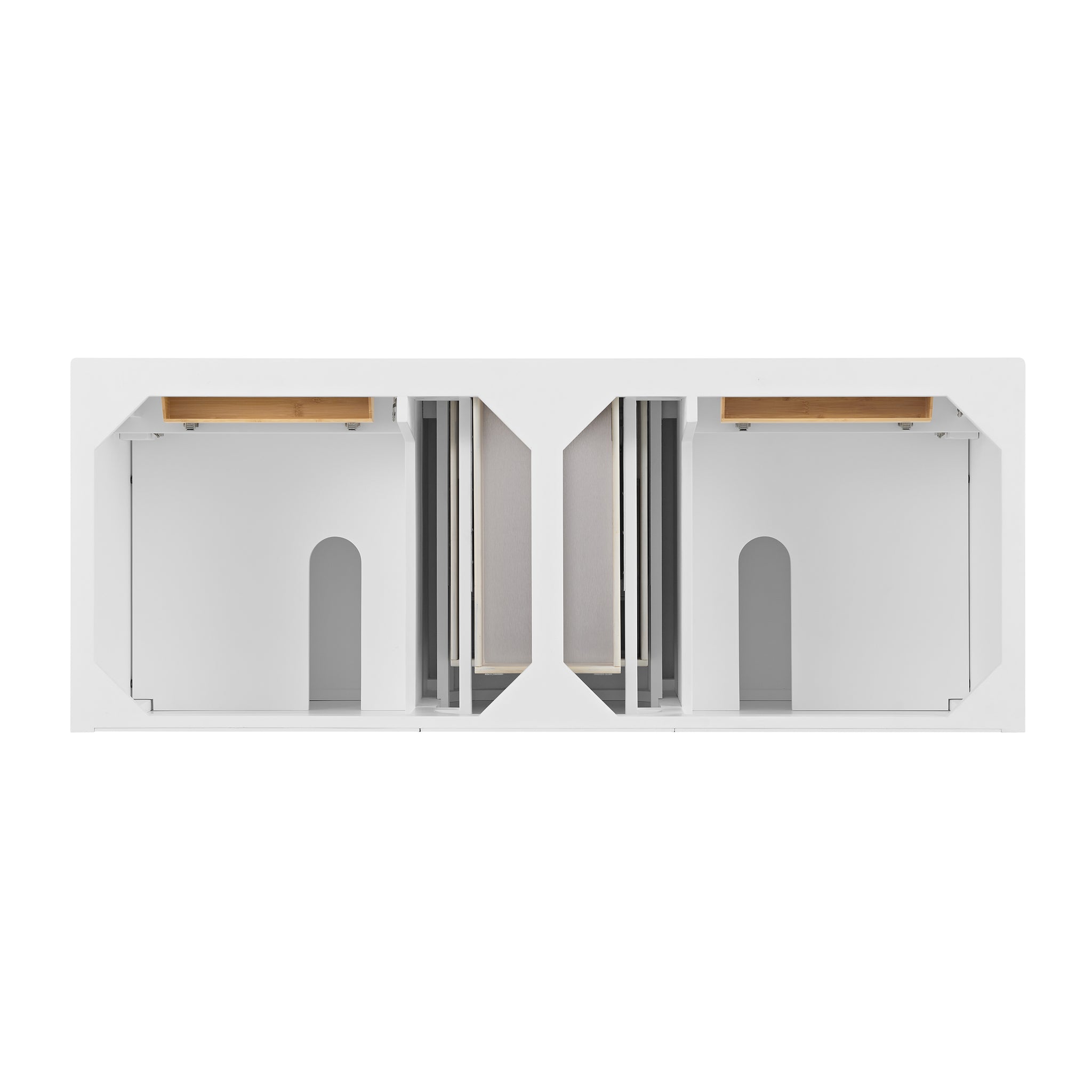 James Martin Lorelai 60" Double Bathroom Vanity, Bright White, view 30